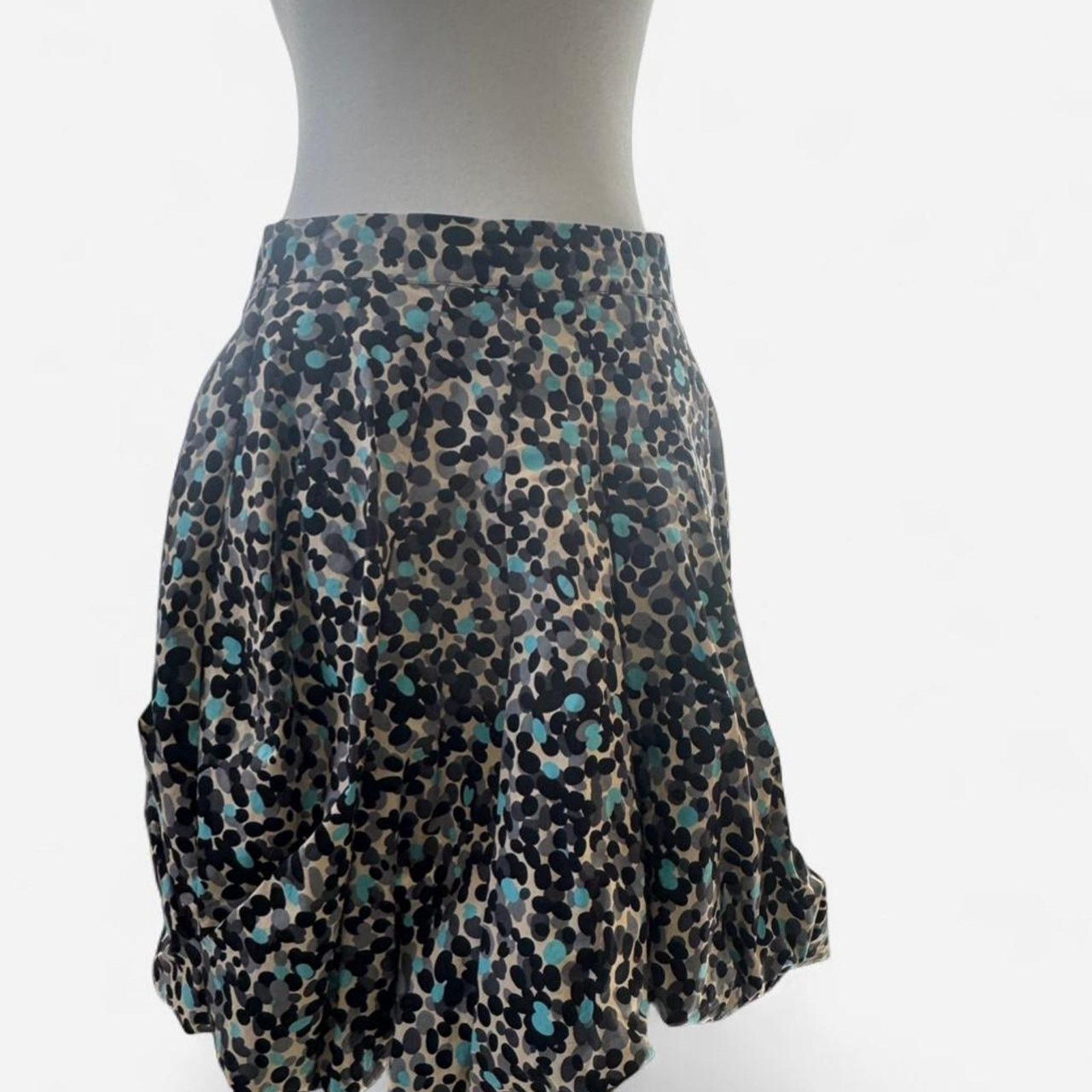 Anthropologie Vintage Black and Blue Bubble Skirt Size 28" / US 6 / IT 42 - 3 Thumbnail
