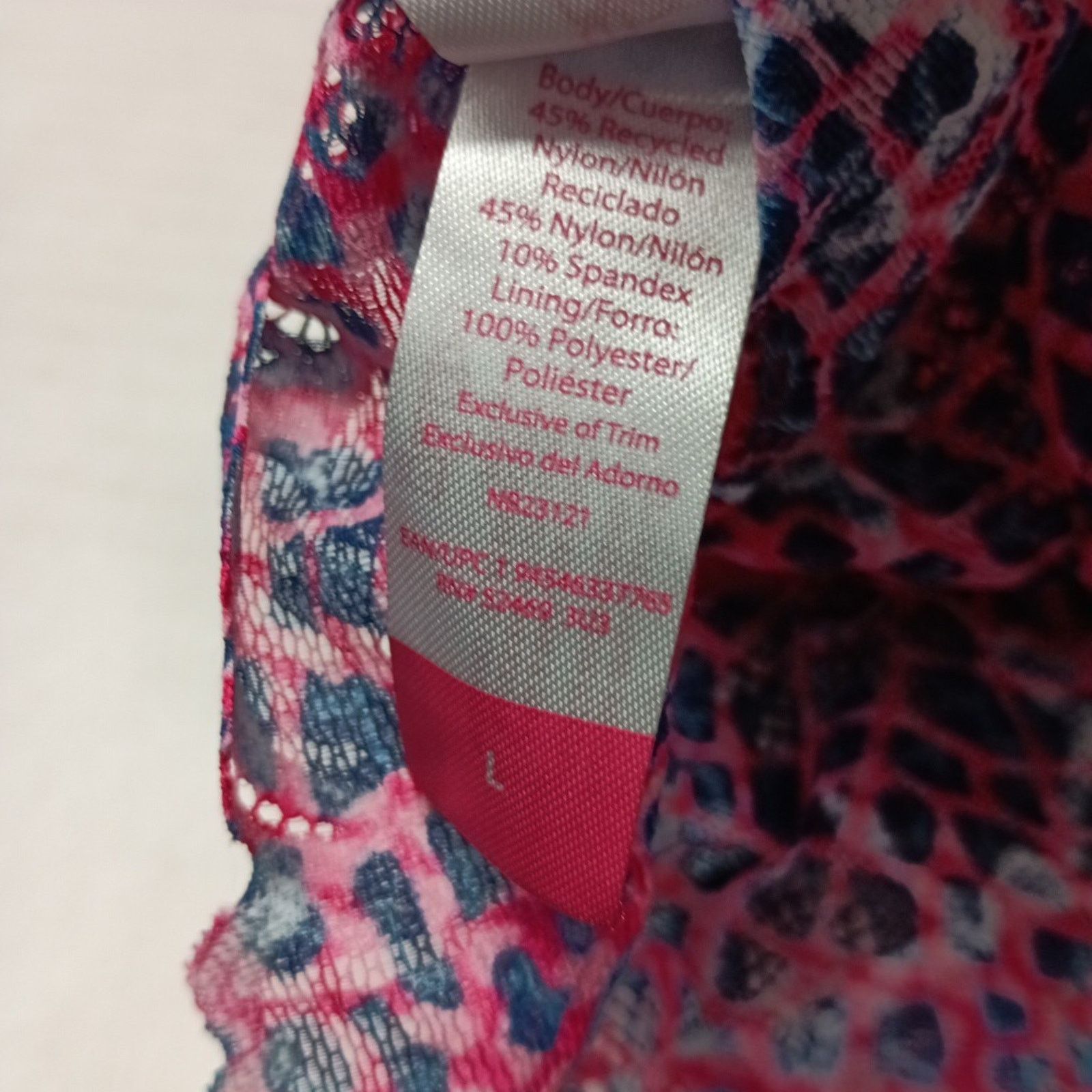 Other No Boundaries Women's Bralette Size L Longline Pink Blue Size ONE SIZE - 5 Thumbnail