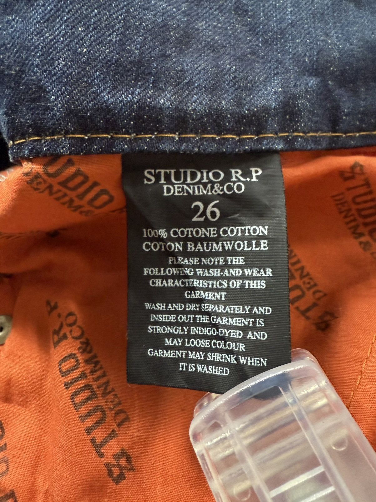 Le Grande Bleu (L.G.B.) Studio R.P Muddy Wash Wide Leg Flared Jeans Size US 28 / EU 44 - 23 Thumbnail