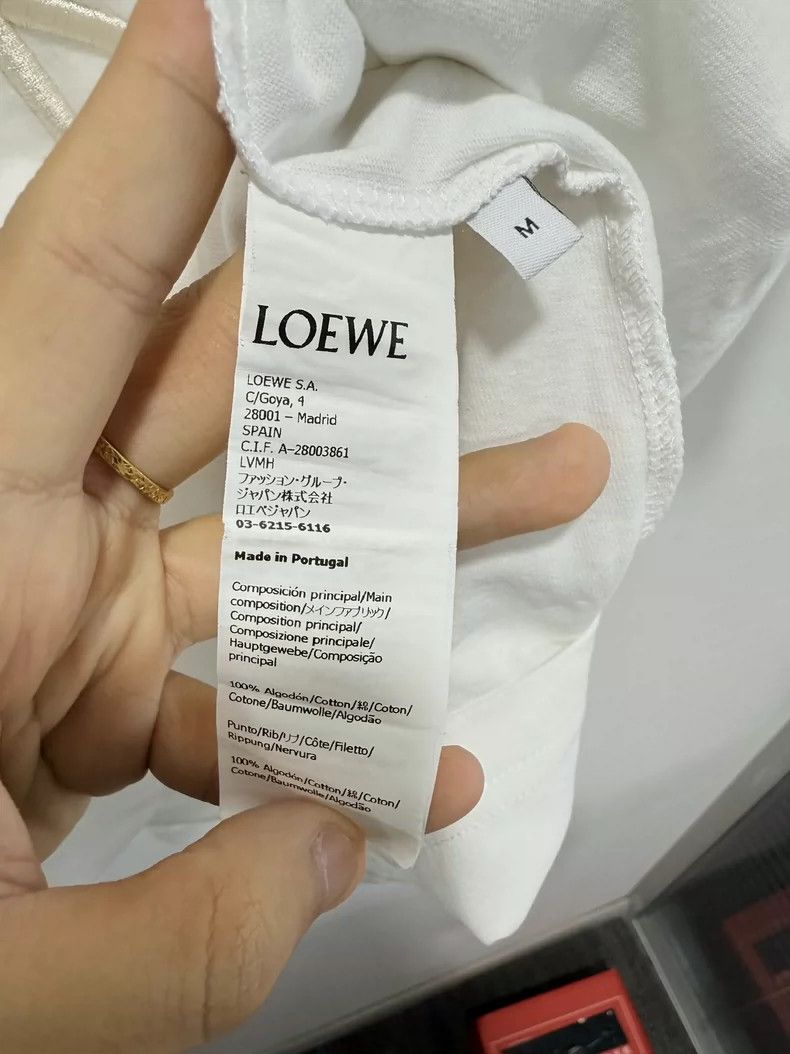 Loewe LOEWE White embroidered mismatched short sleeves Size M / US 6-8 / IT 42-44 - 4 Thumbnail