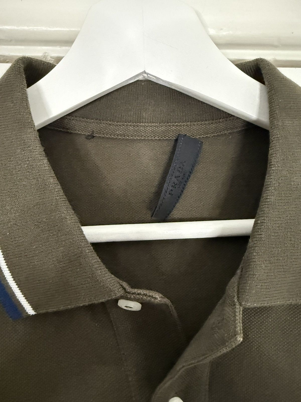 Prada Prada Polo Red Tab L Size Dark Green Perfect Condition Size US L / EU 52-54 / 3 - 3 Thumbnail