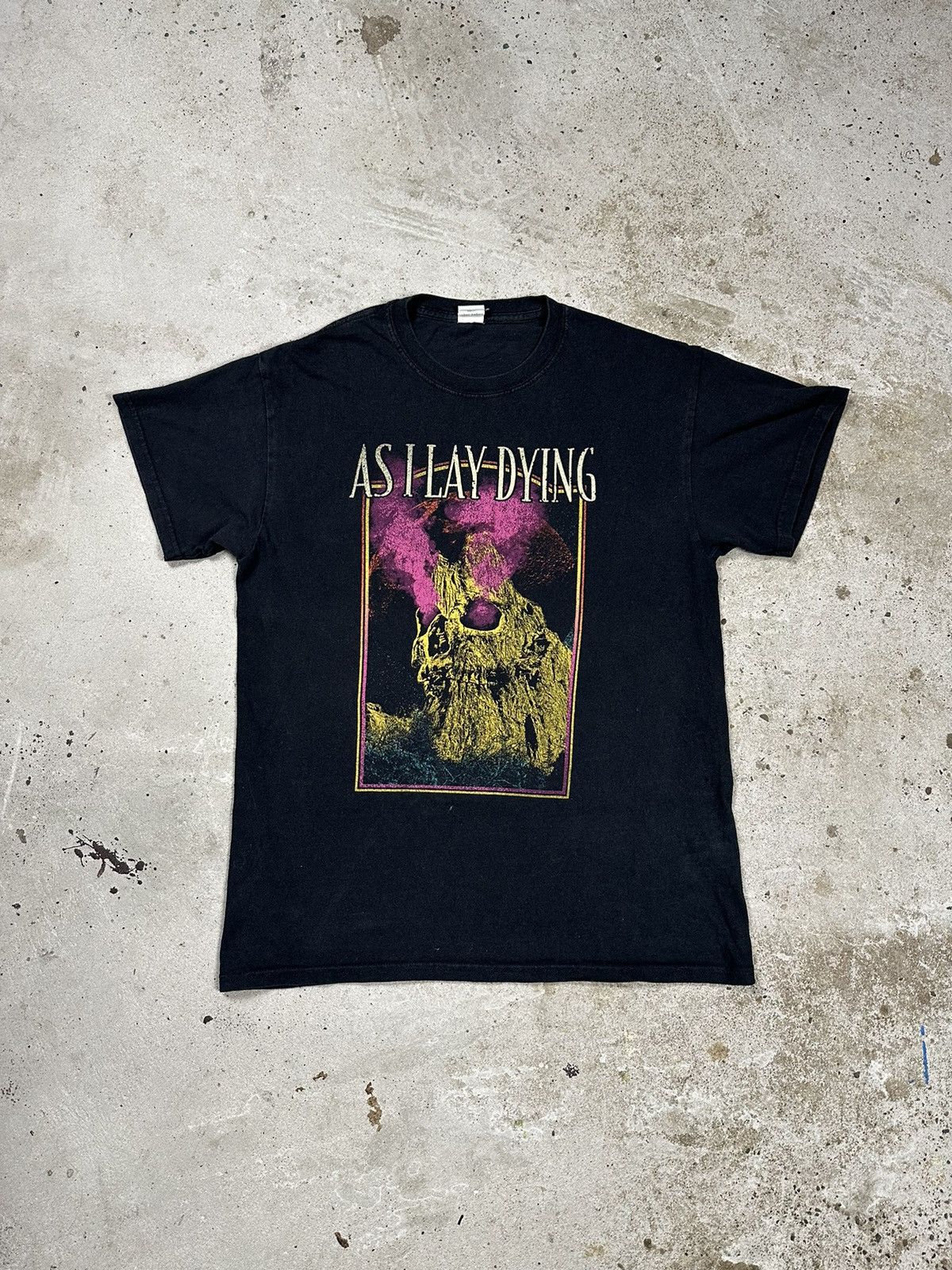Band Tees Vintage Y2K As I Lay Dying Washed Black Tour Tee Size US S / EU 44-46 / 1 - 1 Thumbnail