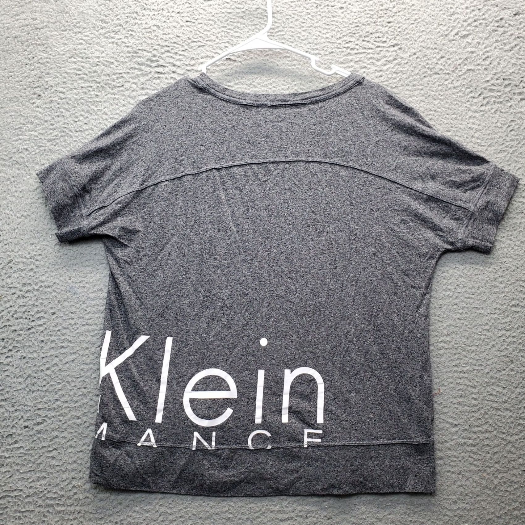 Calvin Klein Calvin Klein Women's S Gray Quick Dry Short Sleeve T-Shirt Size S / US 4 / IT 40 - 2 Thumbnail