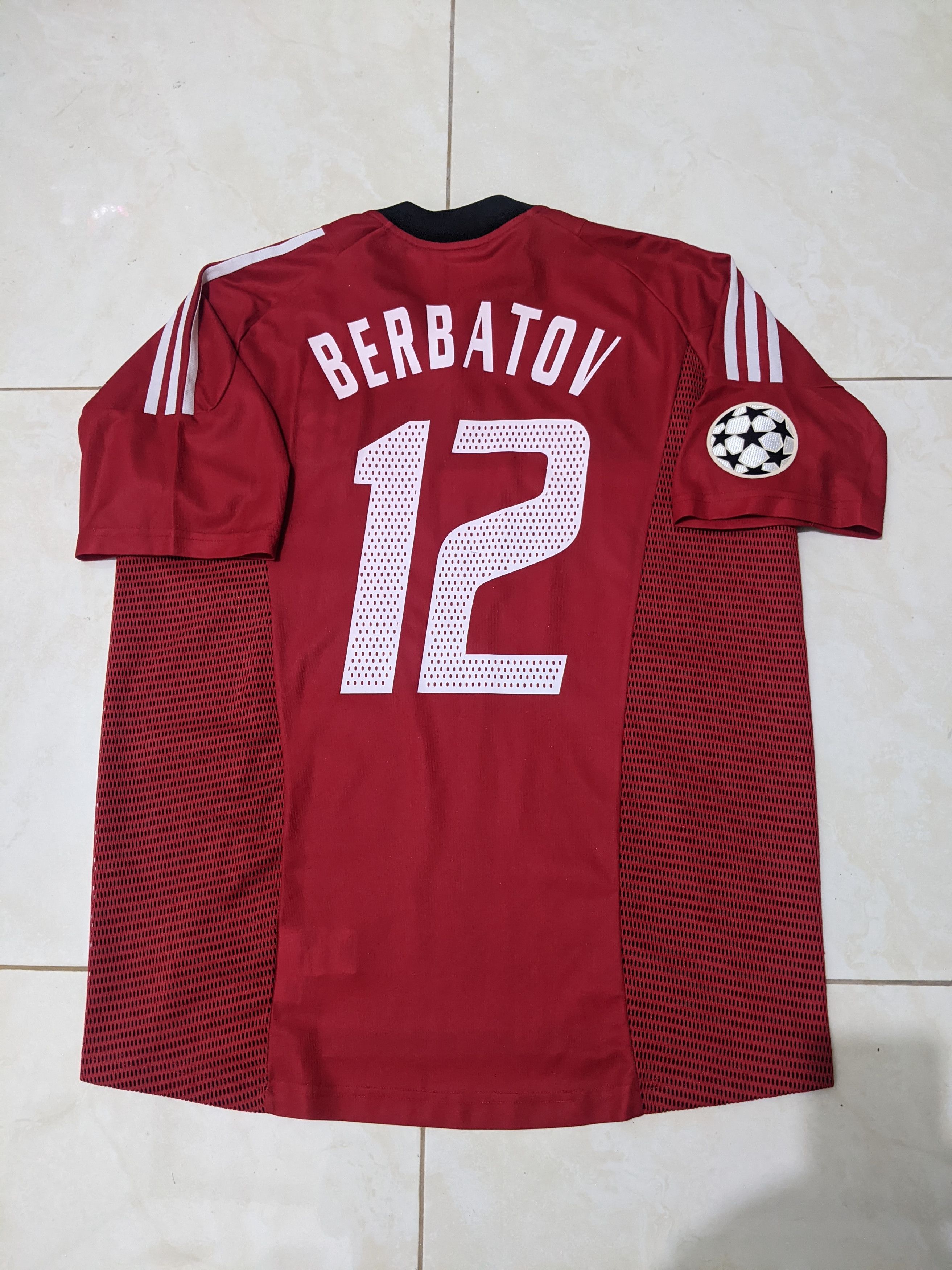 Adidas Bayer Leverkusen 2002 home Berbatov Jersey football shirt Size US L / EU 52-54 / 3 - 2 Thumbnail