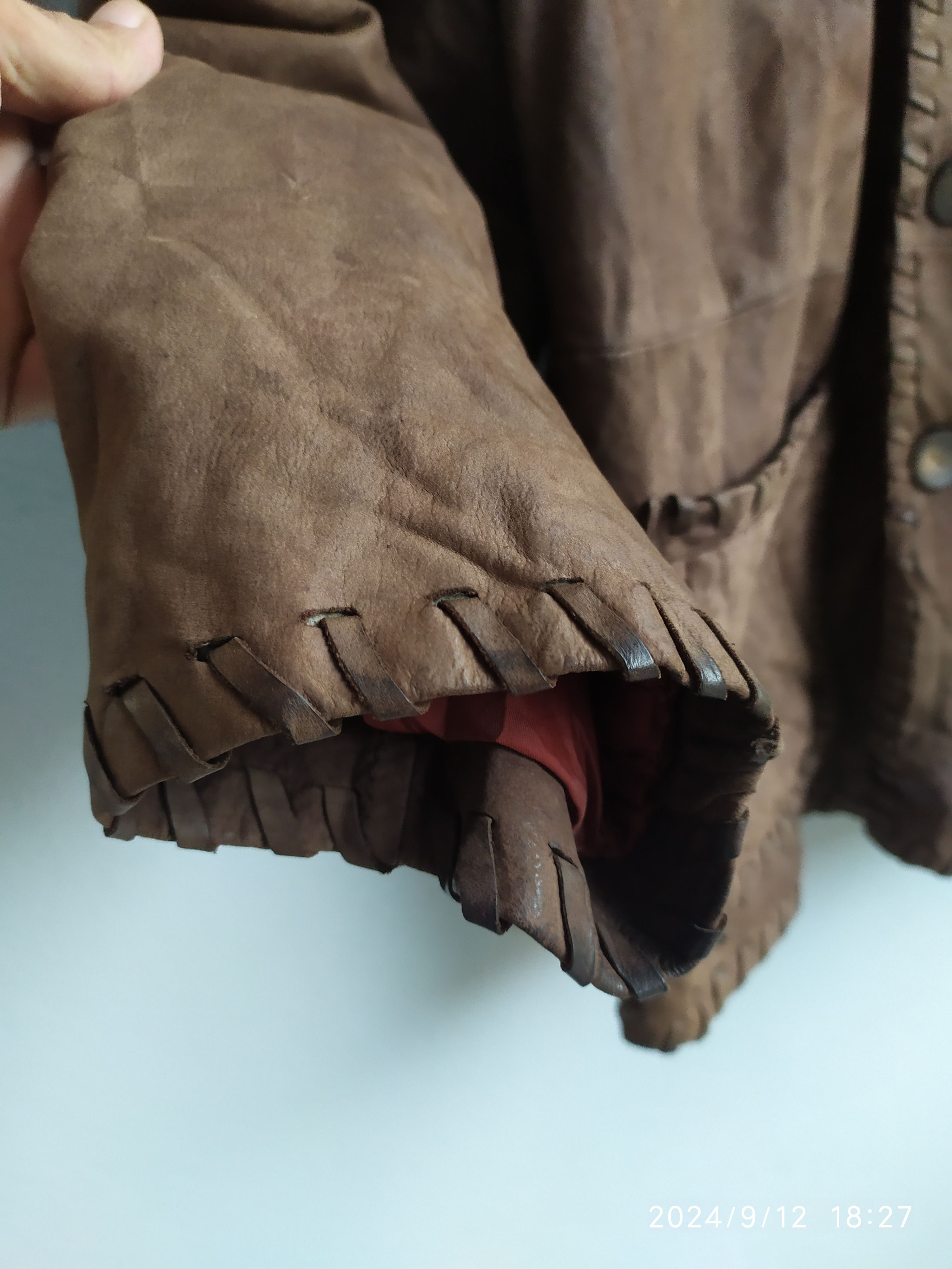 Japanese Brand × Vintage Vintage Japanese Brown Leather Jacket Size US L / EU 52-54 / 3 - 4 Thumbnail