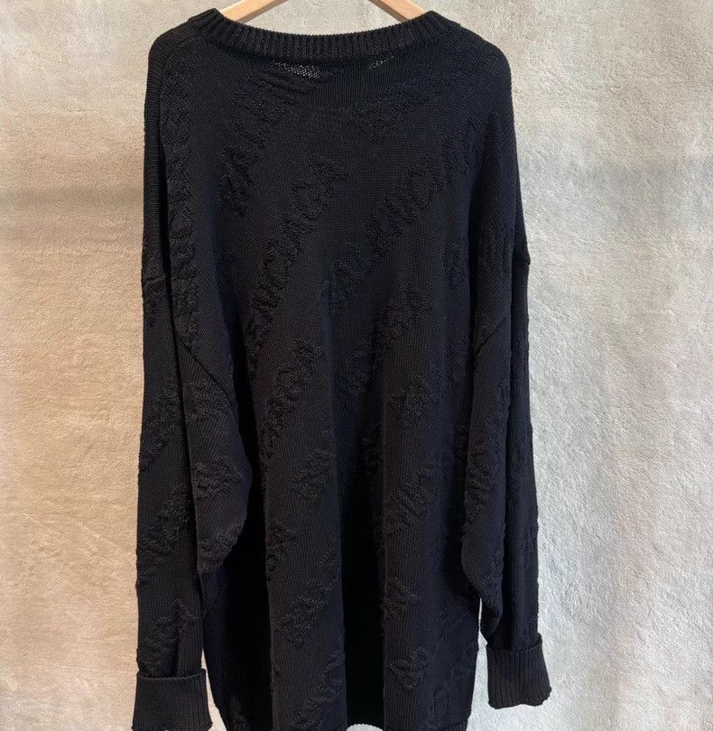 Balenciaga Balenciaga Logo Embedded Black Sweatshirt Size US M / EU 48-50 / 2 - 2 Thumbnail