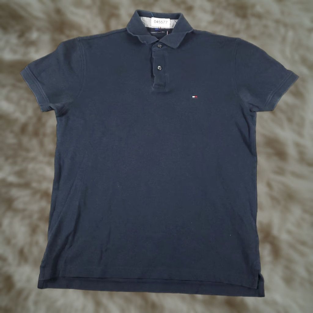 Tommy Hilfiger Tommy Hilfiger Polo Shirt Mens Small Blue - 100% Cotton Casual Short Sleeve, Logo Button-front, Regular Fit, Classic American Style Size US S / EU 44-46 / 1 - 1 Thumbnail