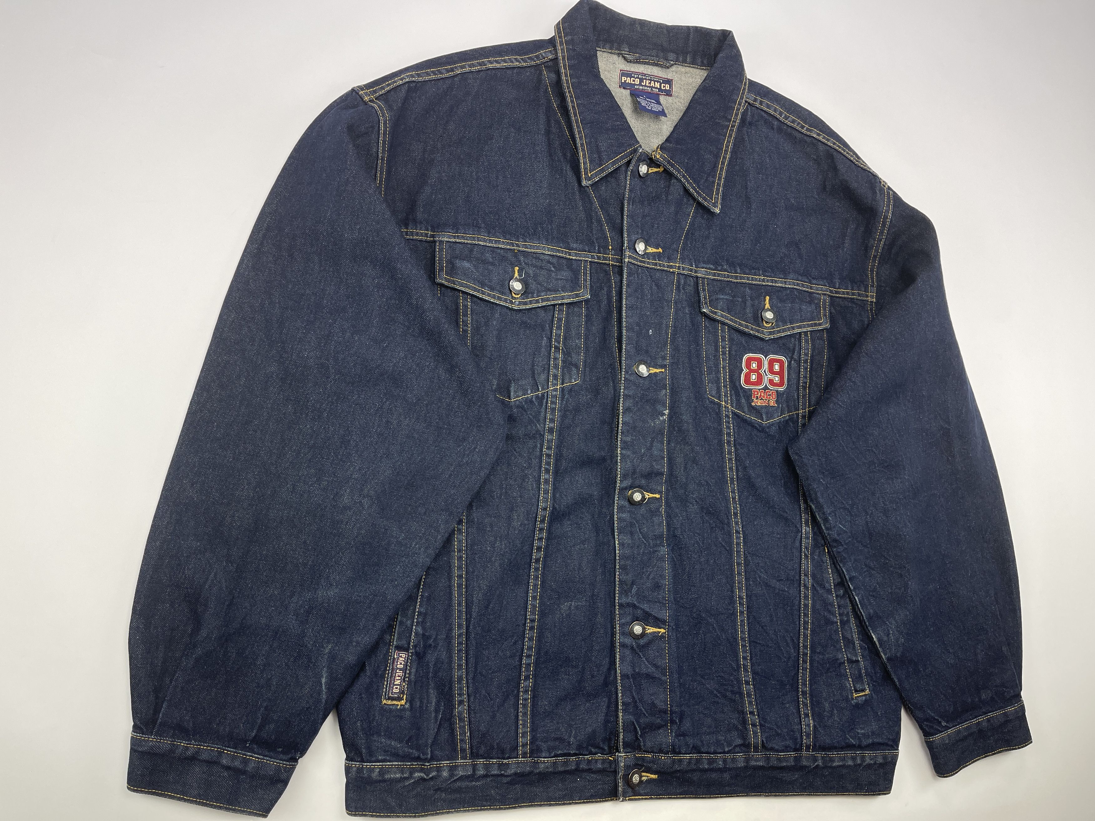 Vintage Paco jacket, Paco Sport, vintage denim jacket, 90s hip hop L Size US L / EU 52-54 / 3 - 9 Thumbnail