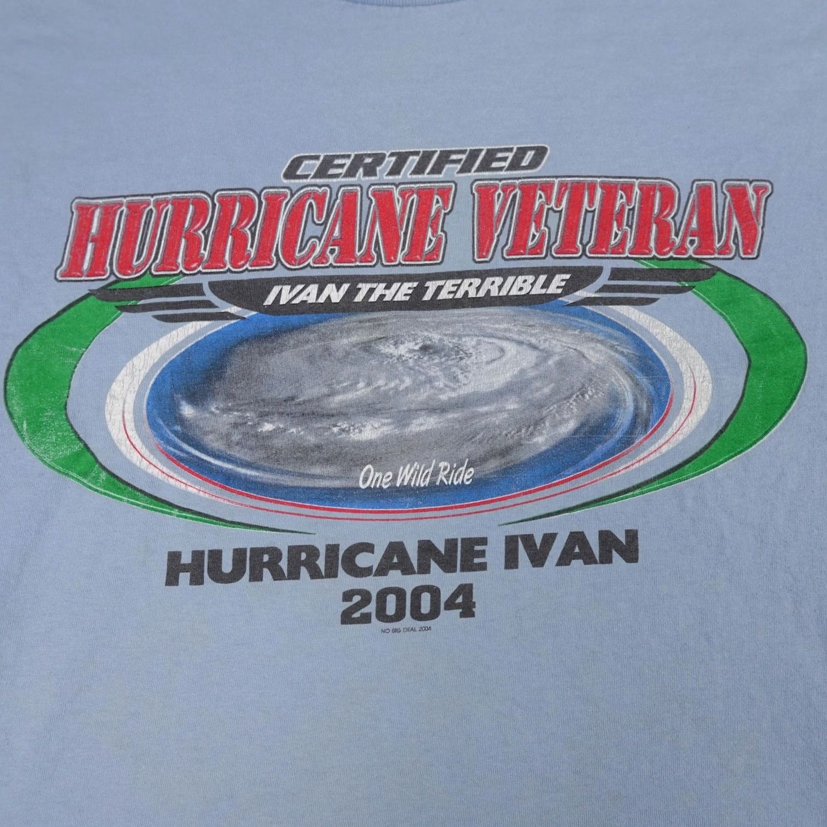 Vintage VINTAGE Hurricane Ivan Shirt Mens 2XL Blue Certified Hurricane Veteran 2004 Tee Size US XXL / EU 58 / 5 - 3 Thumbnail