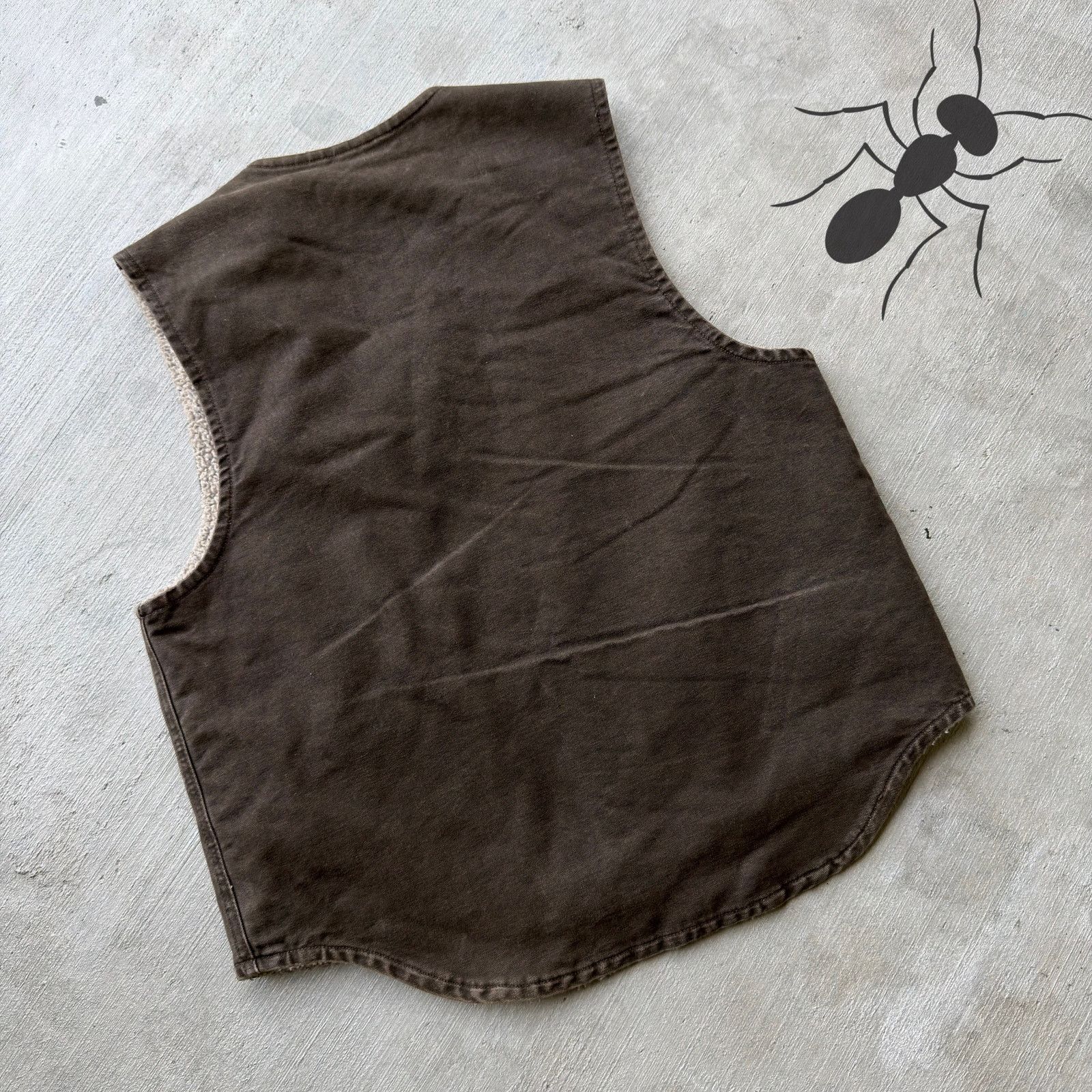 Carhartt × Vintage Carhartt V13 TMB brown sherpa work wear vest Size US M / EU 48-50 / 2 - 4 Thumbnail