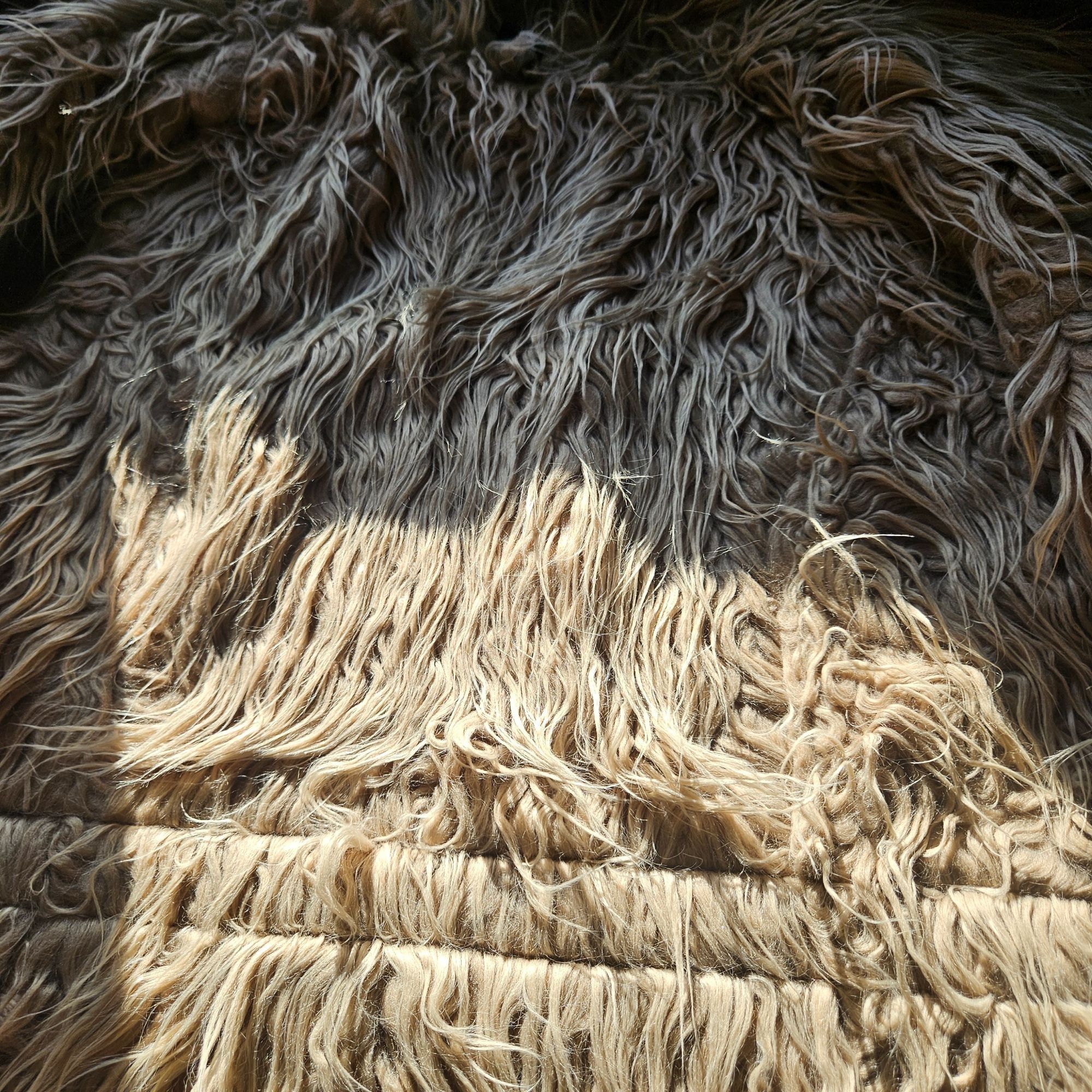 Other Vintage Boho Faux Fur Vest Women INC L Beige Shaggy 70s Fest Size L / US 10 / IT 46 - 9 Thumbnail