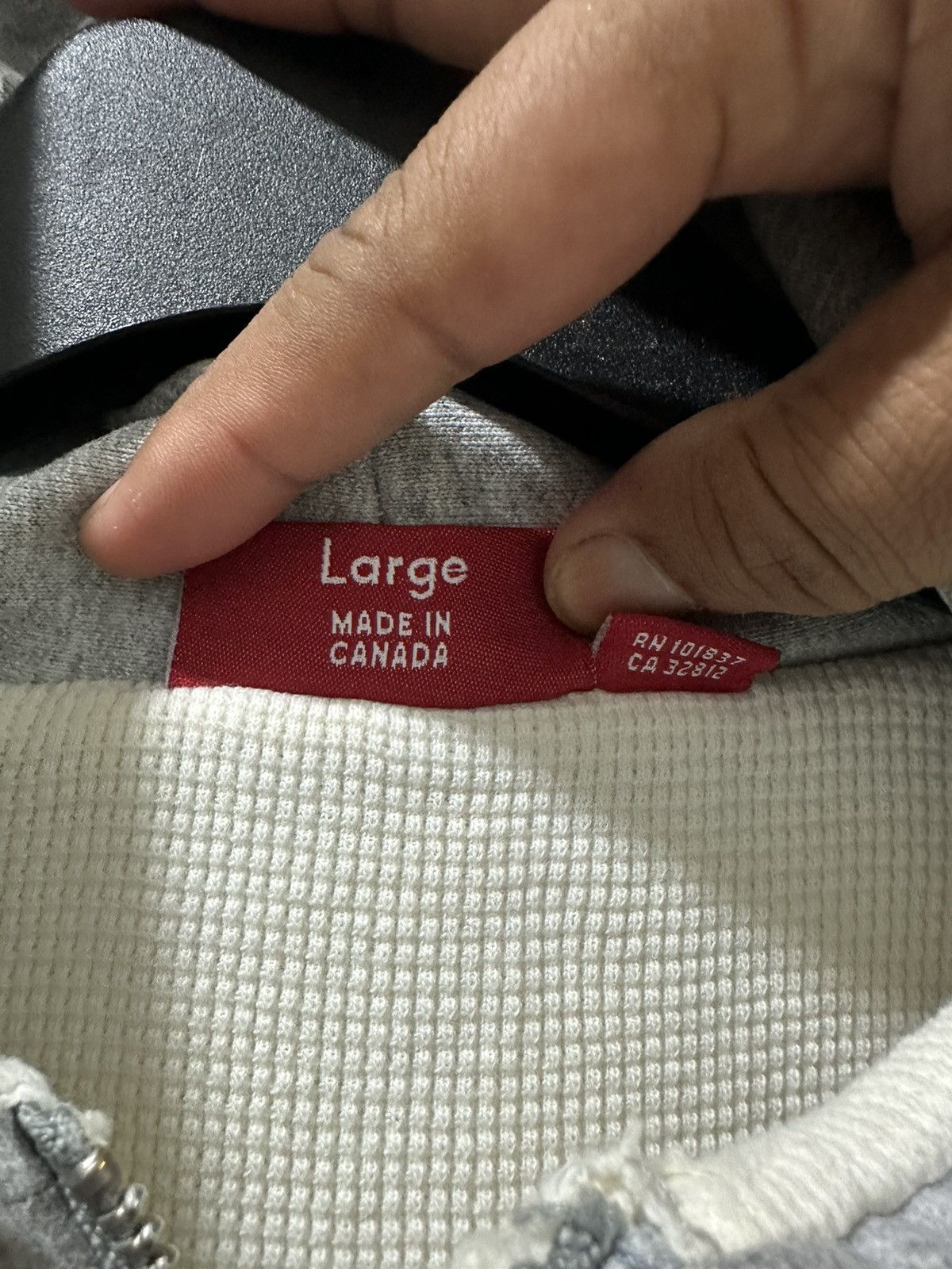 Supreme Distress Supreme Thermal Arc Logo Zipper Hoodies Size US L / EU 52-54 / 3 - 12 Thumbnail