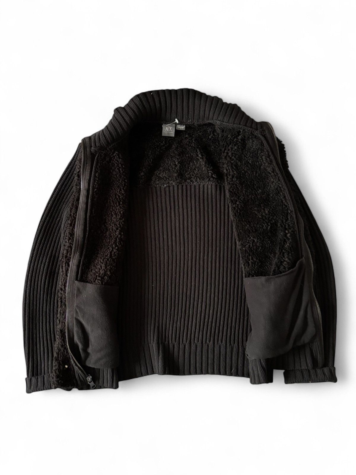 Armani Exchange Armani Exchange Faux Shearling Jacket Size US L / EU 52-54 / 3 - 3 Thumbnail