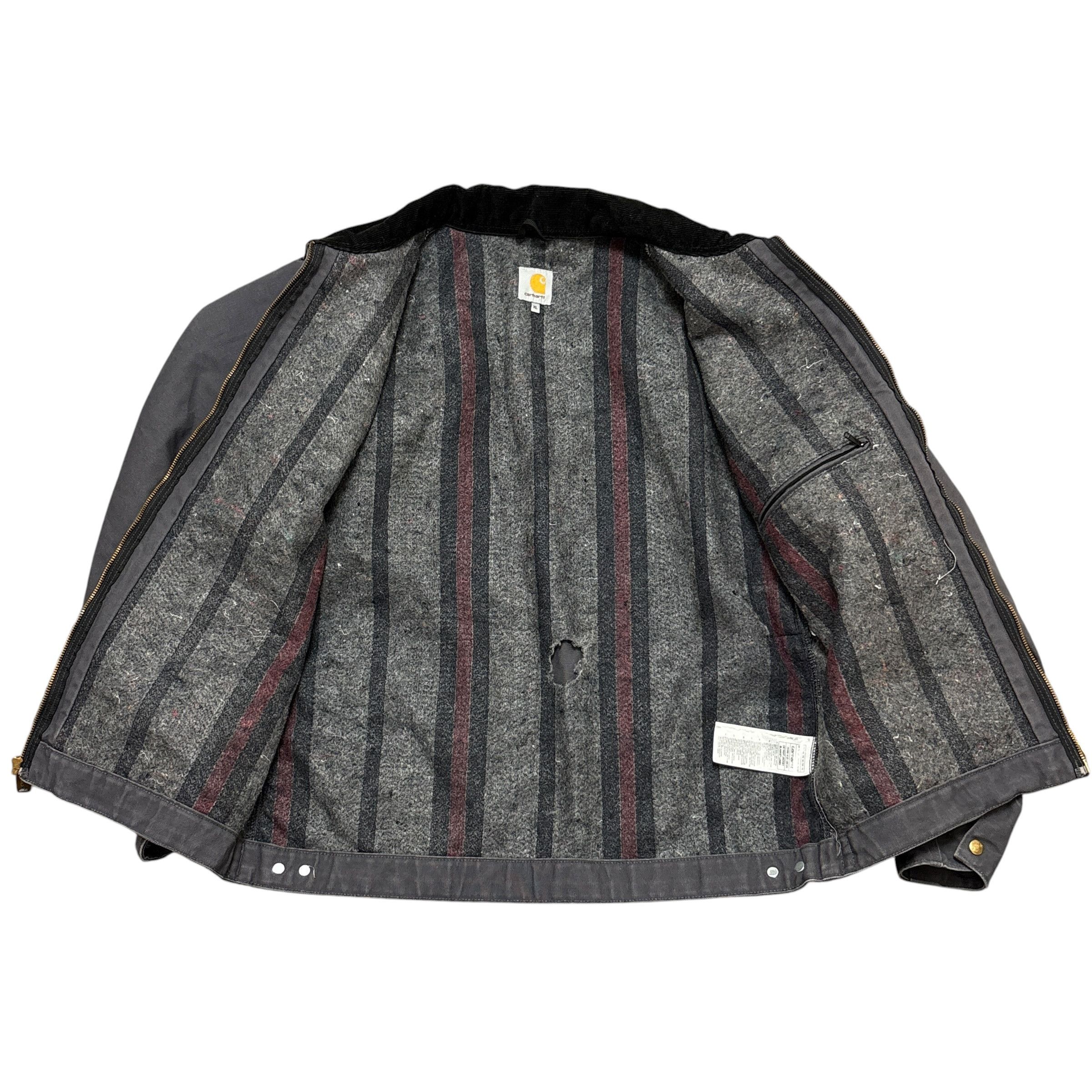Carhartt Carhartt Detroit Jacket Blanket Lined Pockets Zip Workwear Size US XL / EU 56 / 4 - 3 Thumbnail