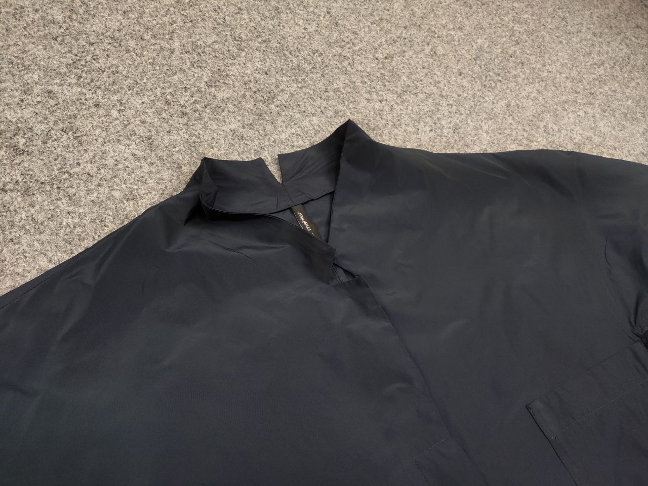Vintage Peter O. Mahler Designer Asymmetrical Navy Jacket Minimalist Size L / US 10 / IT 46 - 15 Thumbnail