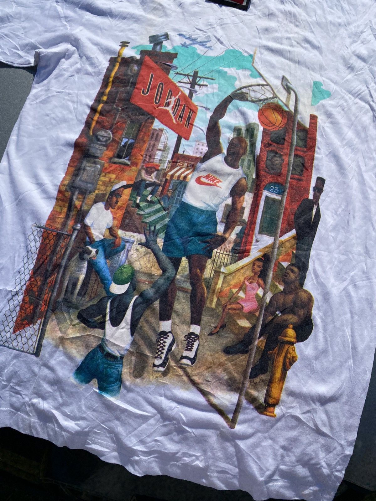 Nike Vintage nike 1991 hoop heroes michael jordan philip burke Size US XL / EU 56 / 4 - 3 Thumbnail