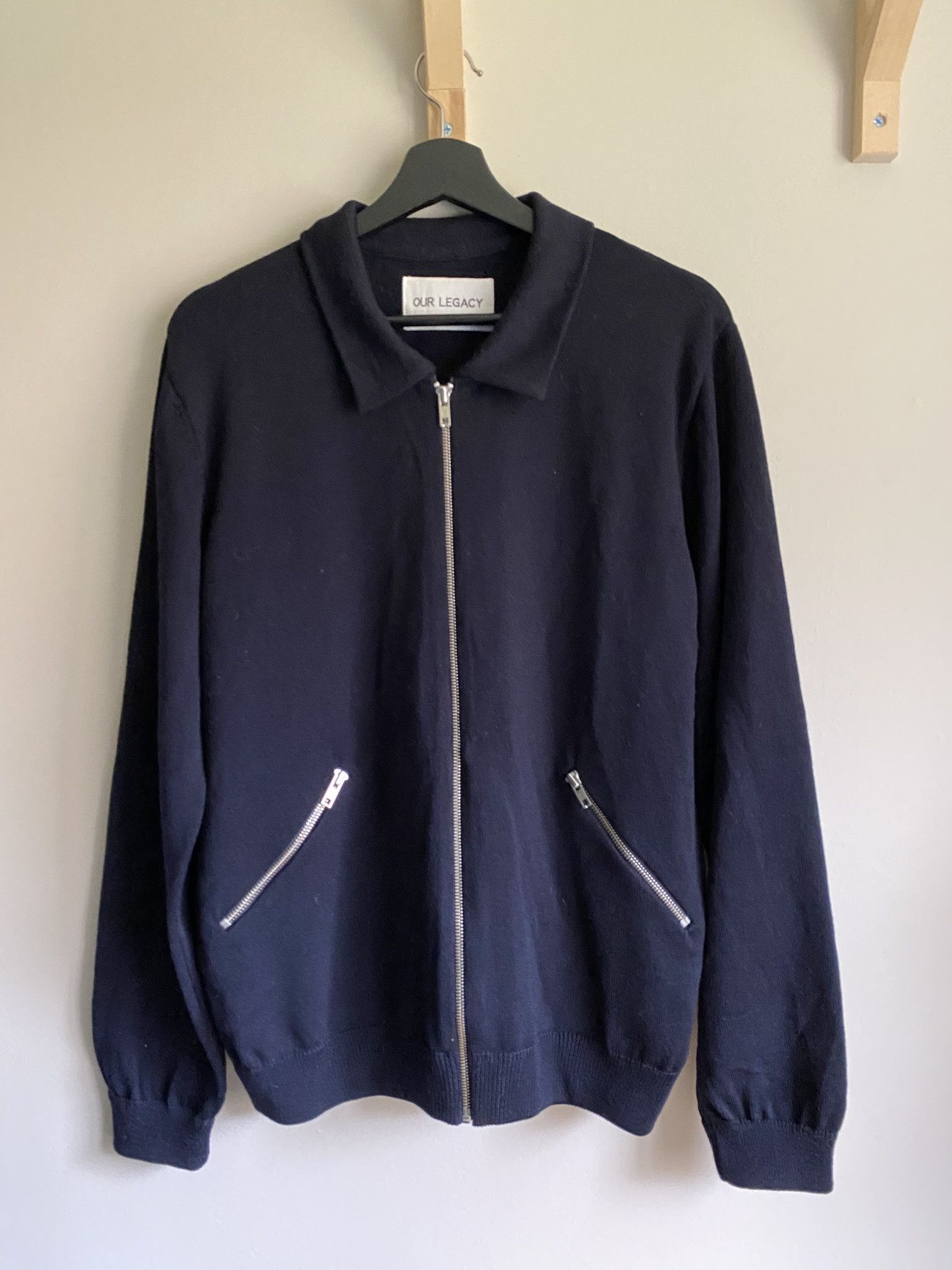 Our Legacy 100% Italian Merino Wool - Zipper Knit Size US XL / EU 56 / 4 - 2 Thumbnail