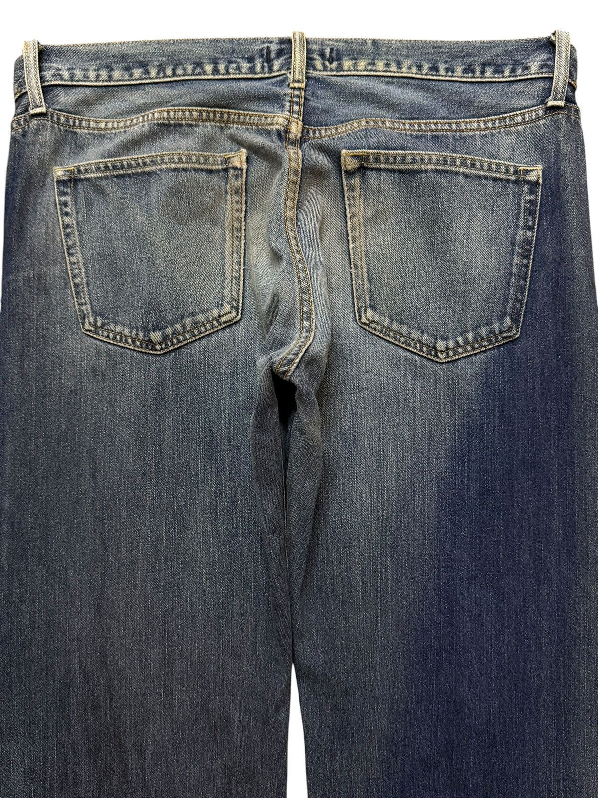 Uniqlo Vintage Y2K Japan Uniqlo Selvegde Faded Distress Loose Fit Size US 34 / EU 50 - 4 Thumbnail