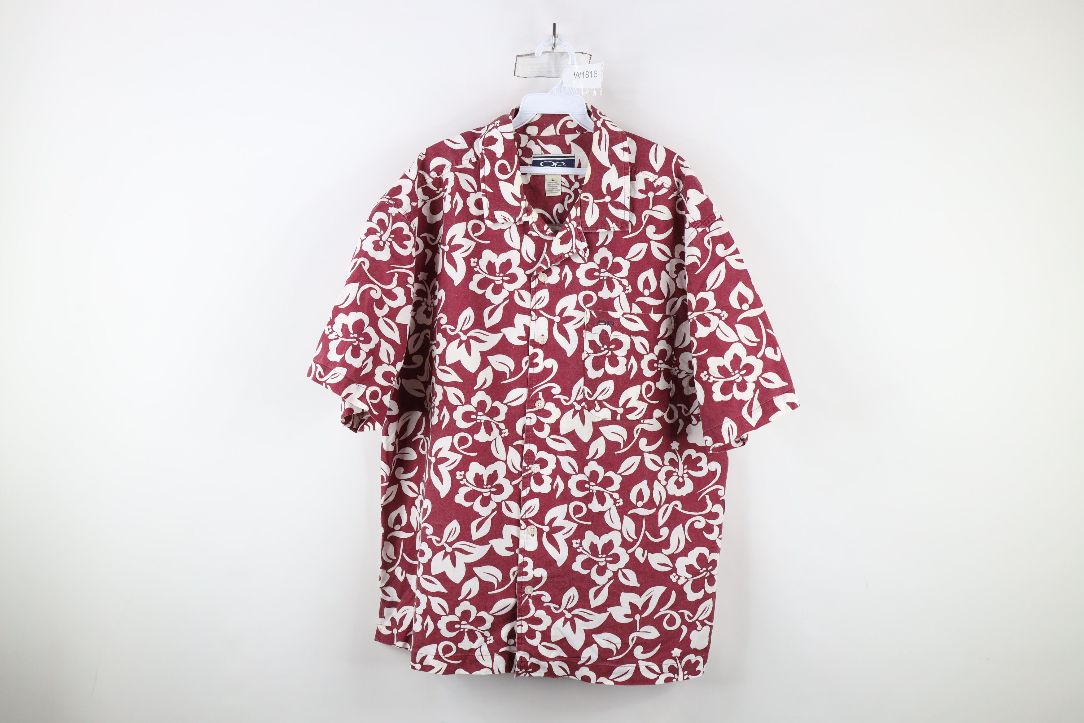 Ocean Pacific × Vintage Vintage 90s Ocean Pacific OP Looped Collar Surf Button Shirt Size US L / EU 52-54 / 3 - 1 Thumbnail