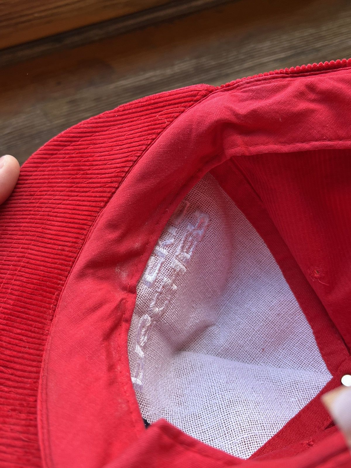 Vintage Vintage Headwear Cap Ficher Skis Red Corduroy Hat Size ONE SIZE - 16 Thumbnail
