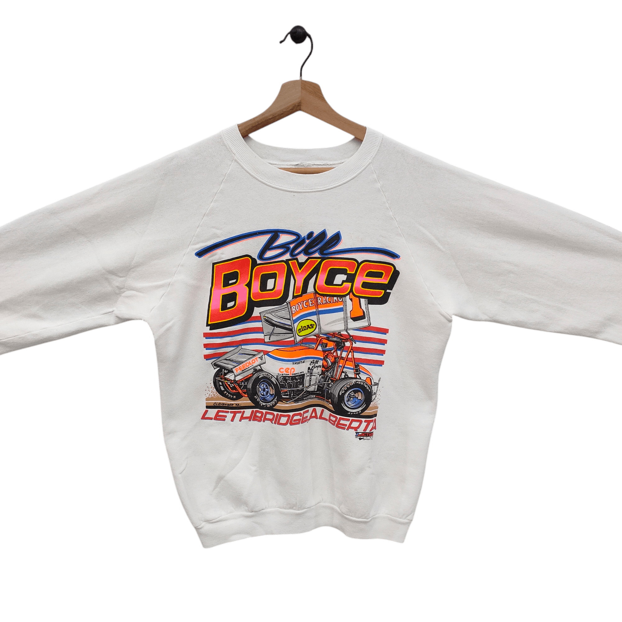Vintage Bill Boyce Racing 1993 Lethbridge Alberta Sprint Car Size US M / EU 48-50 / 2 - 2 Thumbnail