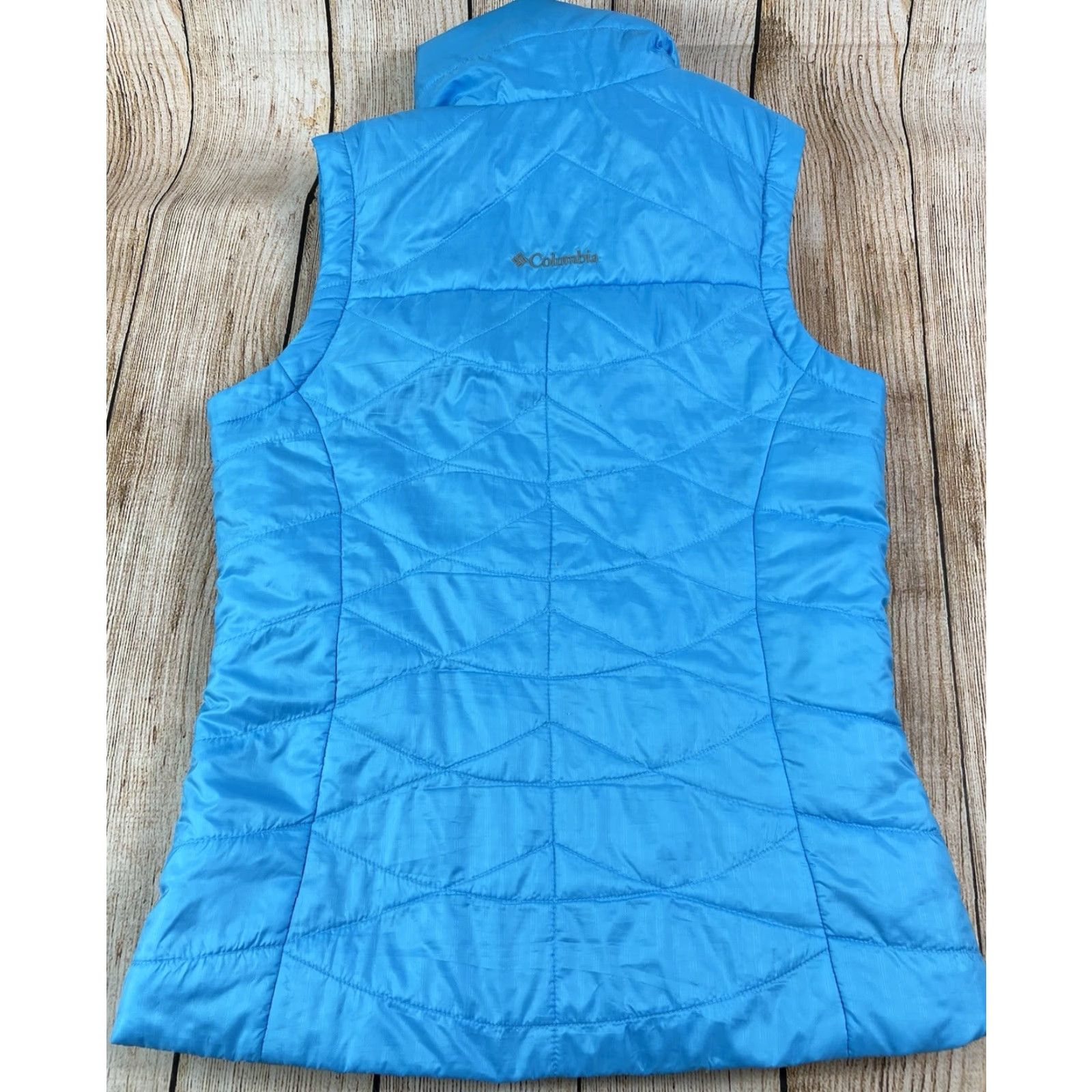 Vintage Columbia Women’s Omni Heat Vest Full Zip Blue Small Size S / US 4 / IT 40 - 3 Thumbnail