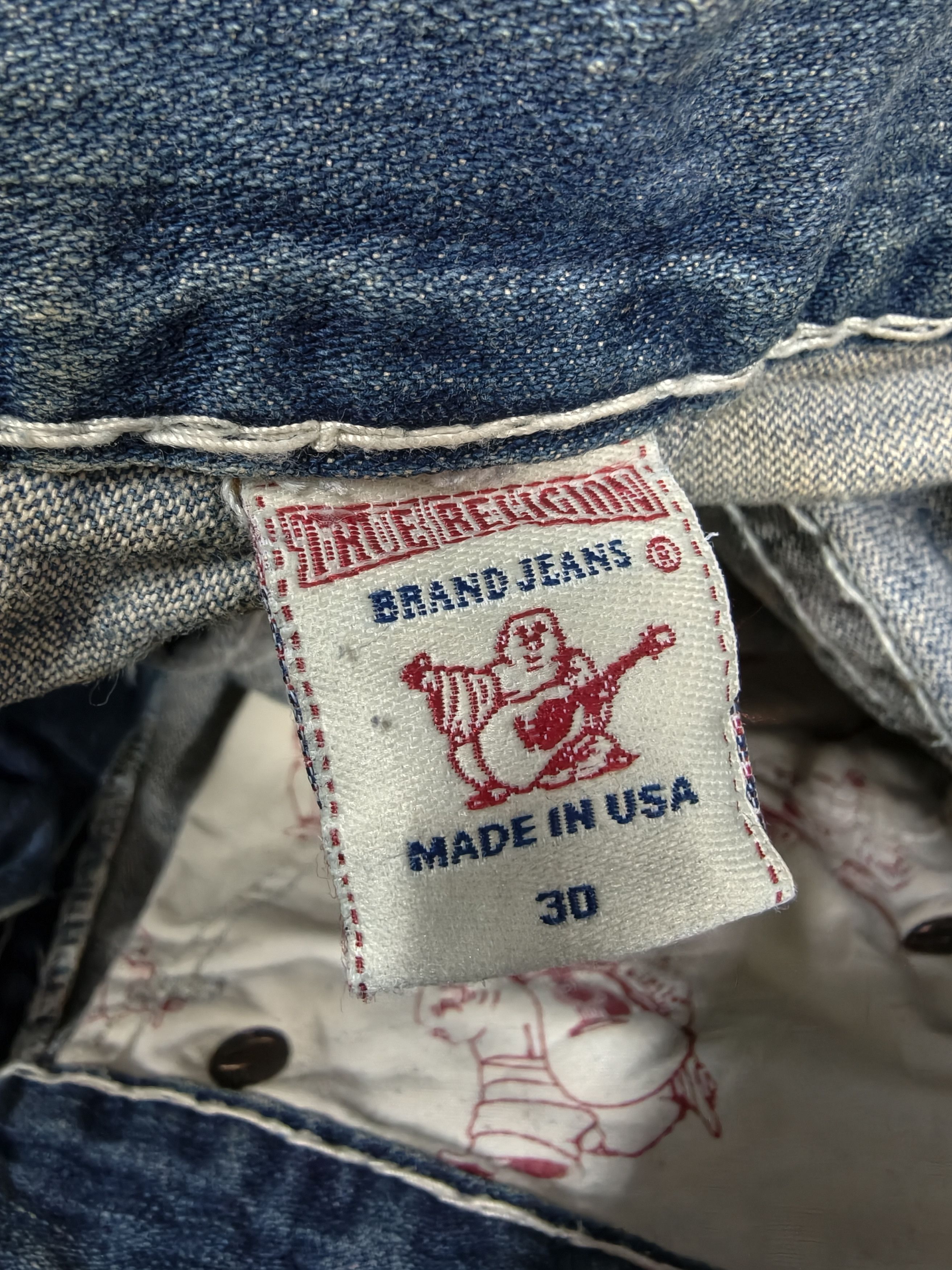 True Religion VINTAGE 2007 True Religion Jeans Size 34 BILLY SUPER T Blue Size US 34 / EU 50 - 4 Thumbnail