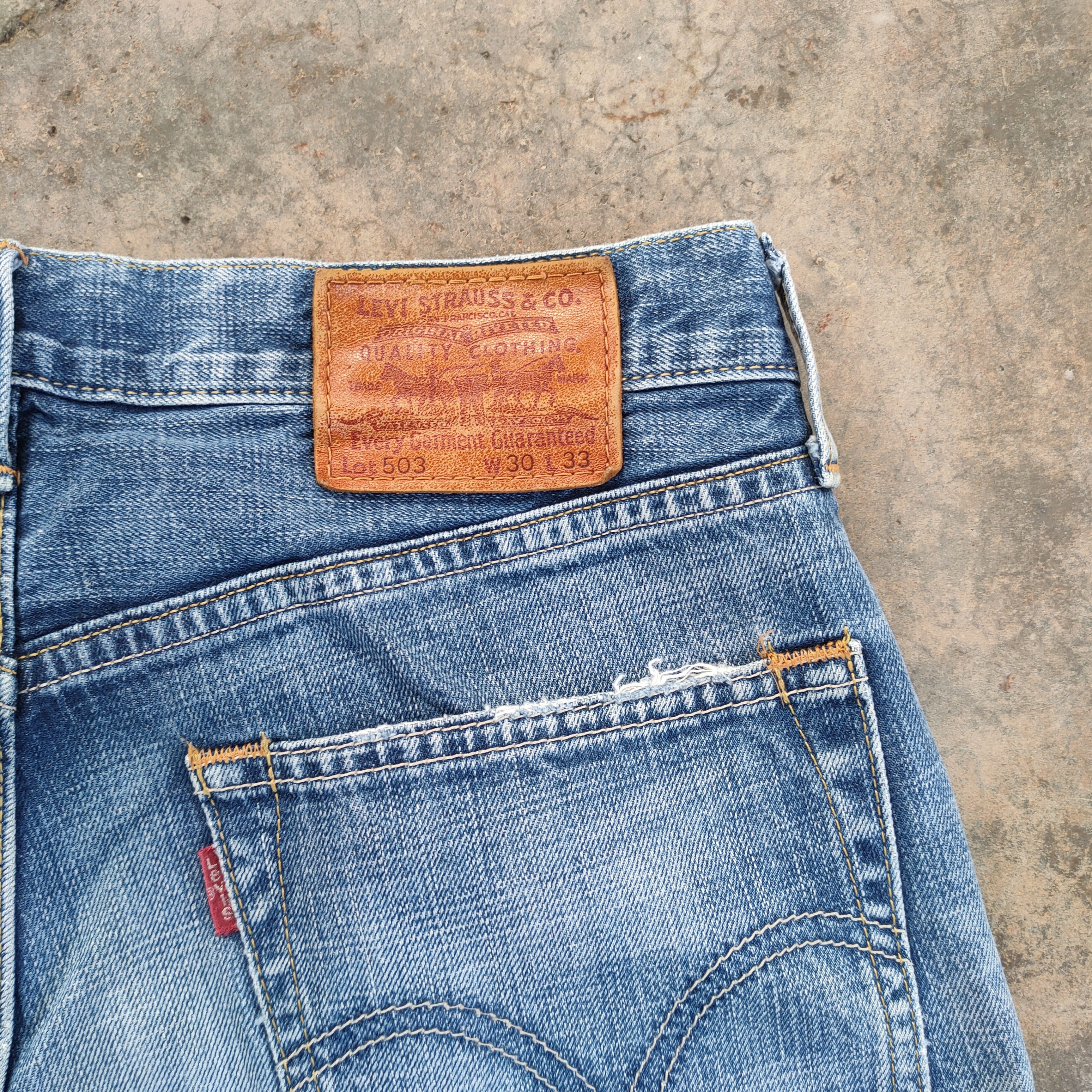 Jean × Levi's Vintage Clothing W30 VINTAGE LEVI'S 503 FADED DISTRESSED DENIM JEAN PANTS Size US 30 / EU 46 - 11 Thumbnail