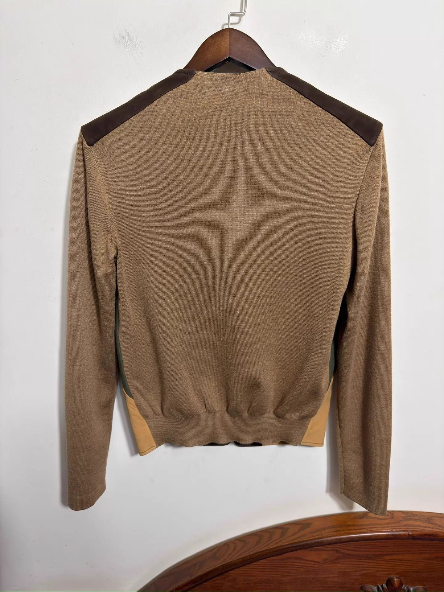 Alexander McQueen Multi Color Block V-Neck Long Sleeve Top S Size US XXS / EU 40 - 2 Thumbnail