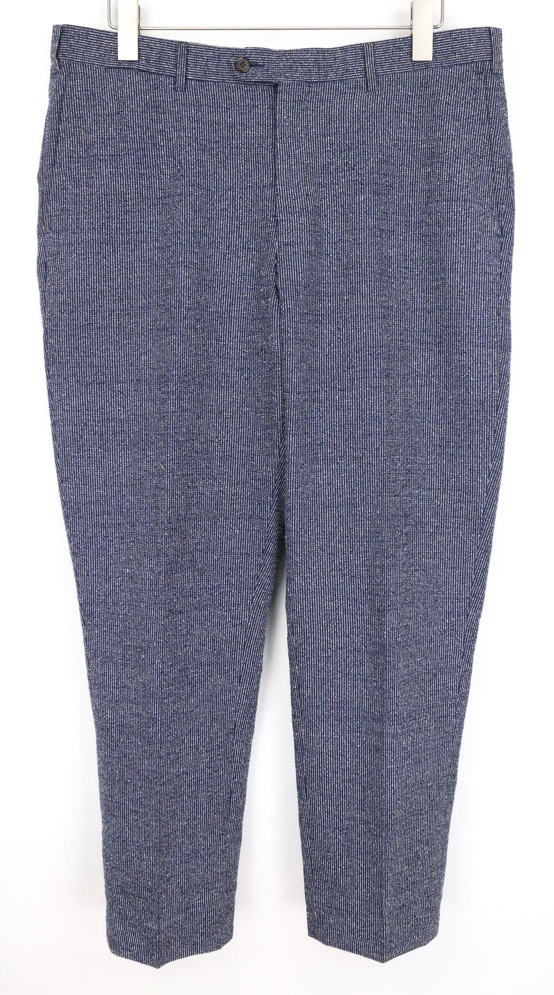 Suitsupply BRESCIA UK42L Blue Linen Silk Cotton Trousers 75367 Size 42L - 1 Thumbnail