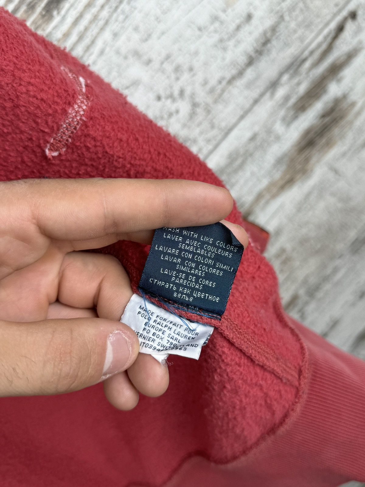 Polo Ralph Lauren Mens Vintage Polo Ralph Lauren zip hoodie pink rare rugby Size US S / EU 44-46 / 1 - 18 Thumbnail