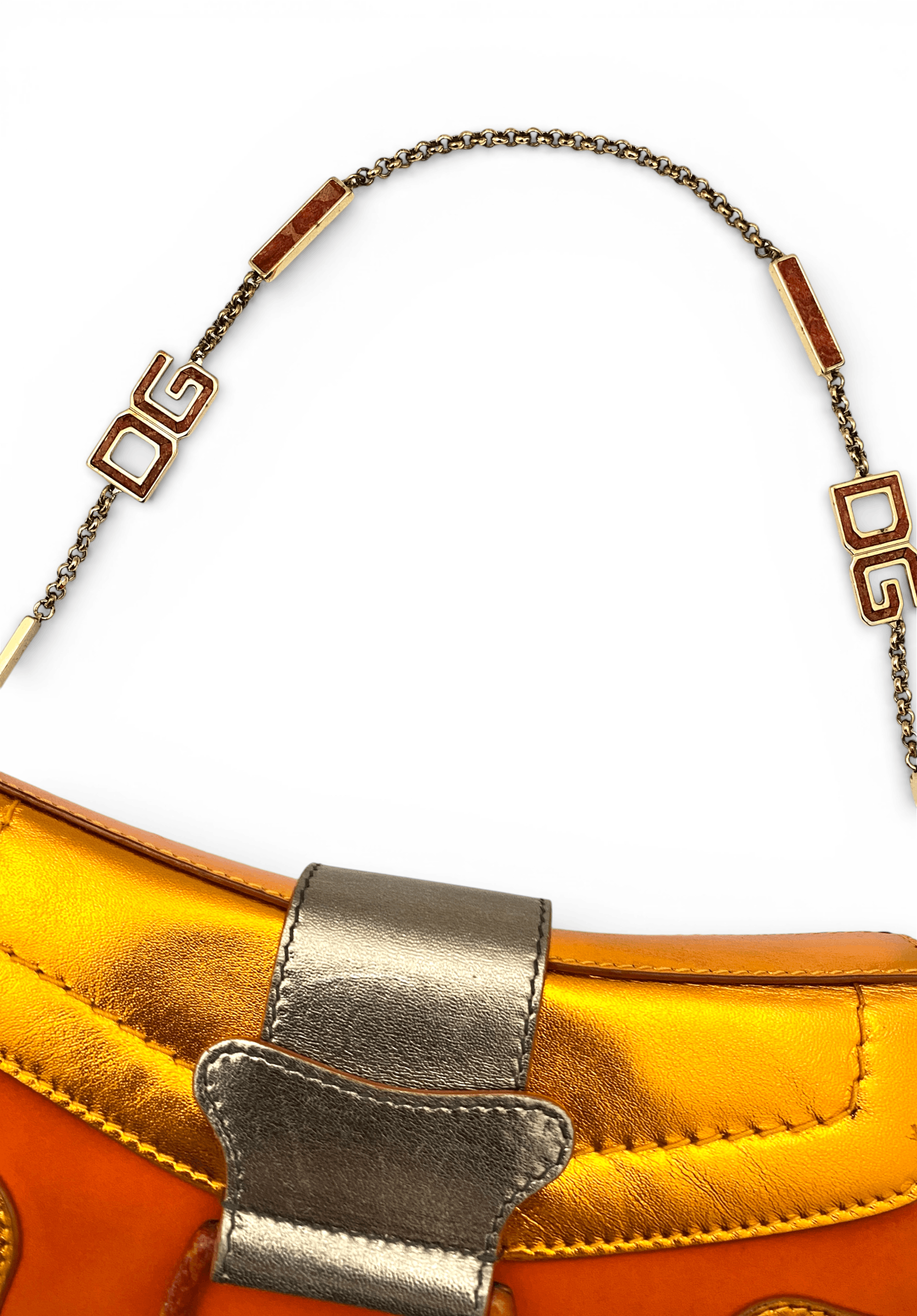 Dolce & Gabbana Dolce & Gabbana DG D-Ring Baguette Chain Shoulder Hand Bag Size ONE SIZE - 13 Thumbnail