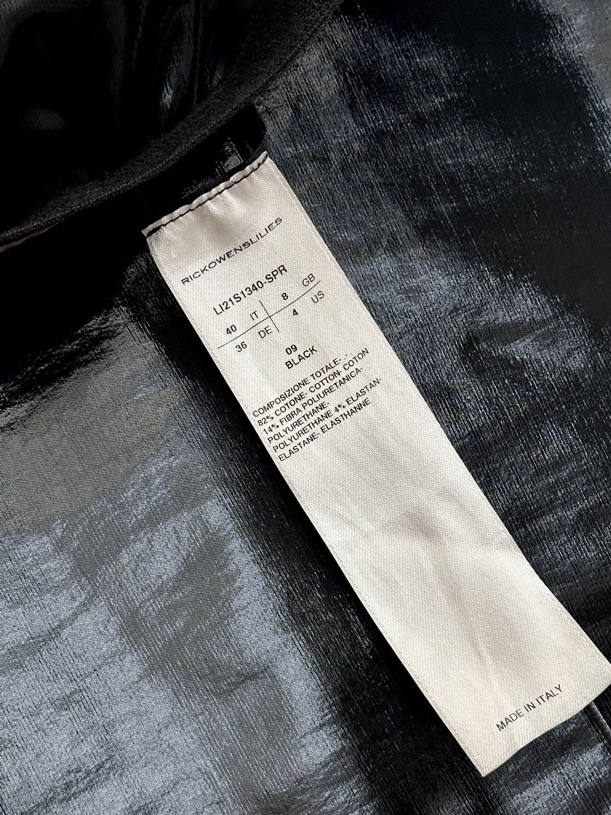 Rick Owens × Rick Owens Lilies rickowenslilies varnished second-skin leather pants Size 27" / US 4 / IT 40 - 5 Thumbnail