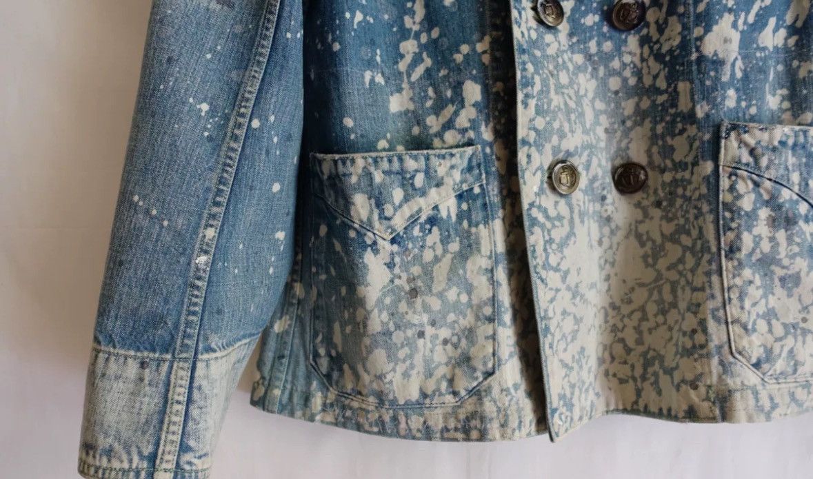 Kapital Kapital Ink Splashed Round Neck Cowboy Coat 2412-Nextarrow Size US S / EU 44-46 / 1 - 5 Thumbnail