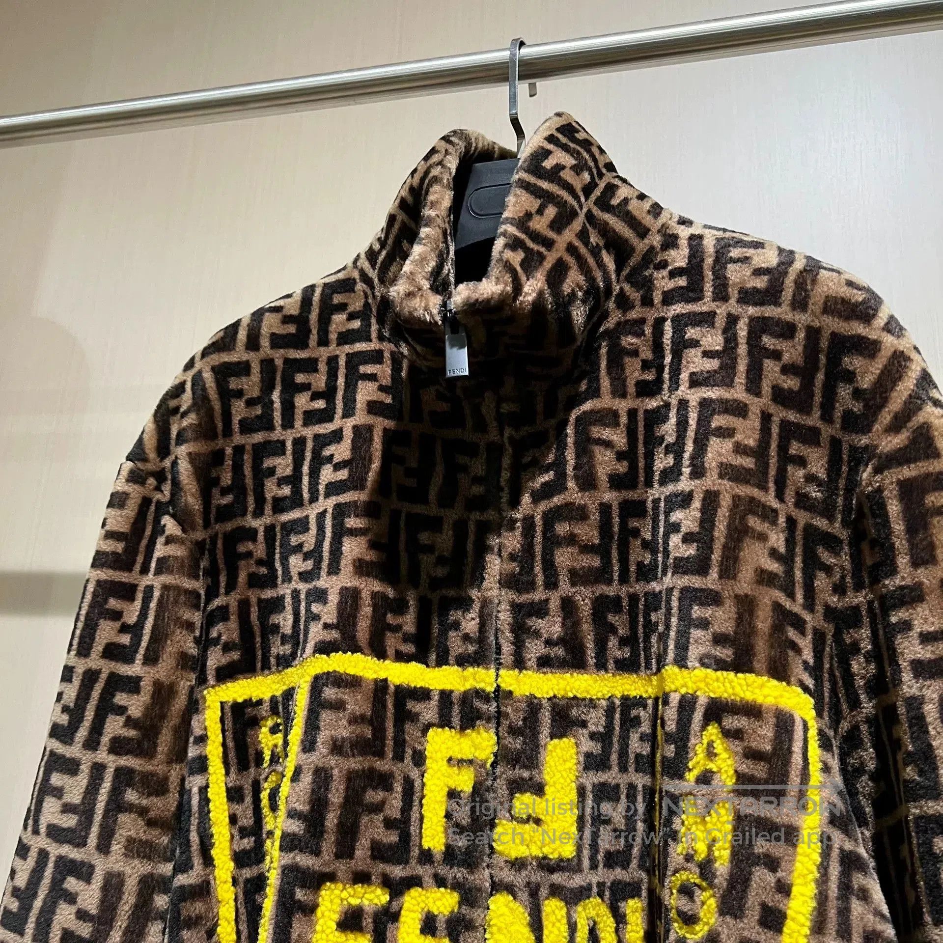 Fendi fendi ff printed plush outerwear jacket. Size US L / EU 52-54 / 3 - 2 Thumbnail