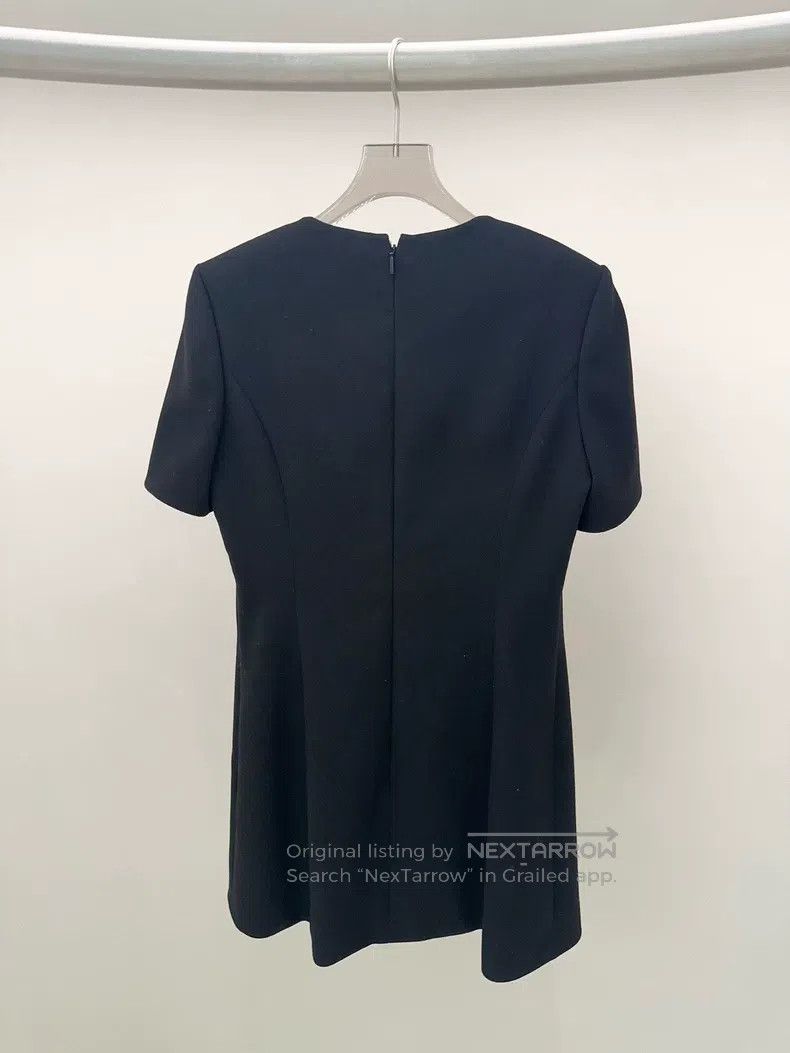Saint Laurent Paris Saint Laurent Paris Black Short Sleeve Dress Size S / US 4 / IT 40 - 2 Thumbnail