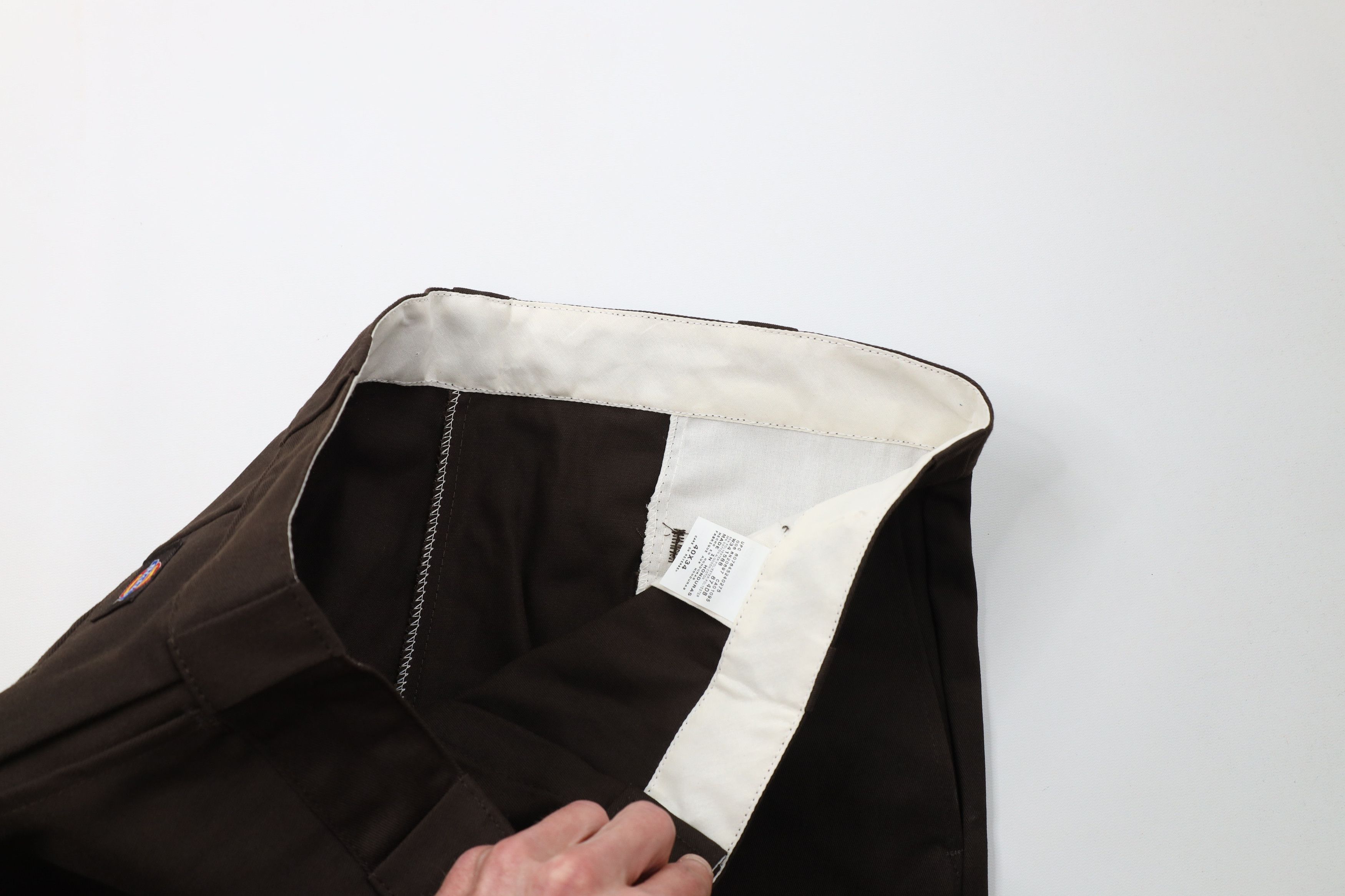 Dickies Vintage Y2K Dickies Spell Out Workwear Wide Leg Pants Brown Size US 40 / EU 56 - 8 Thumbnail