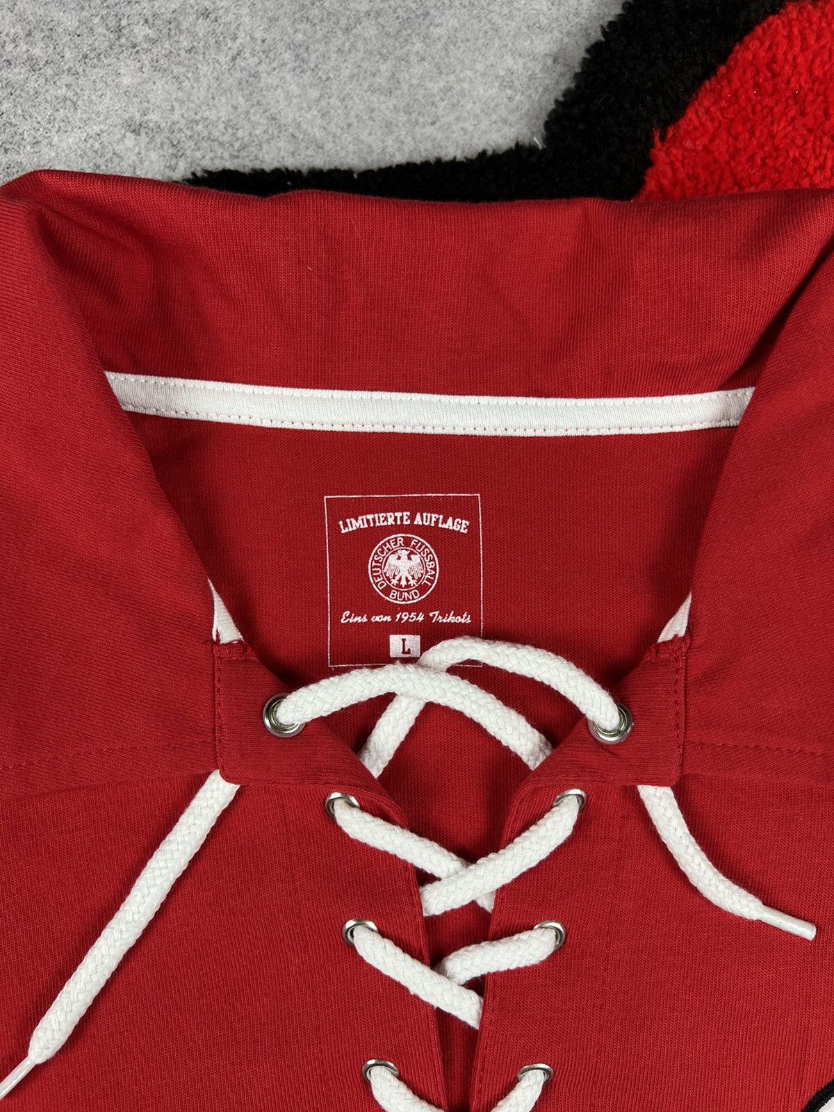 Vintage Retro Germany Memorial 1954 Deutscher Football Soccer Jersey Size US L / EU 52-54 / 3 - 6 Thumbnail
