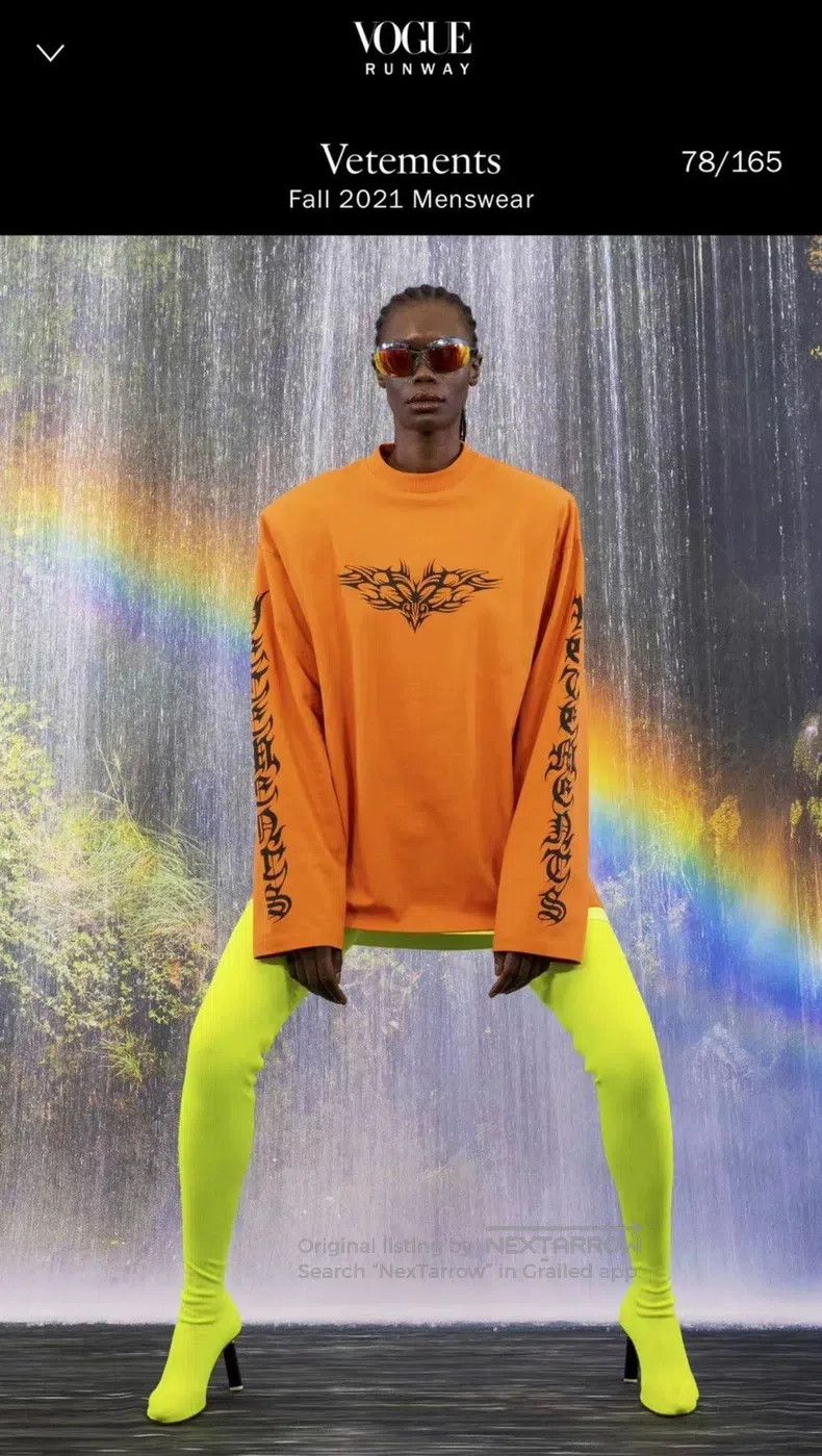 Vetements Vetements Sanskrit Long Sleeve Hoodie Size US M / EU 48-50 / 2 - 8 Thumbnail