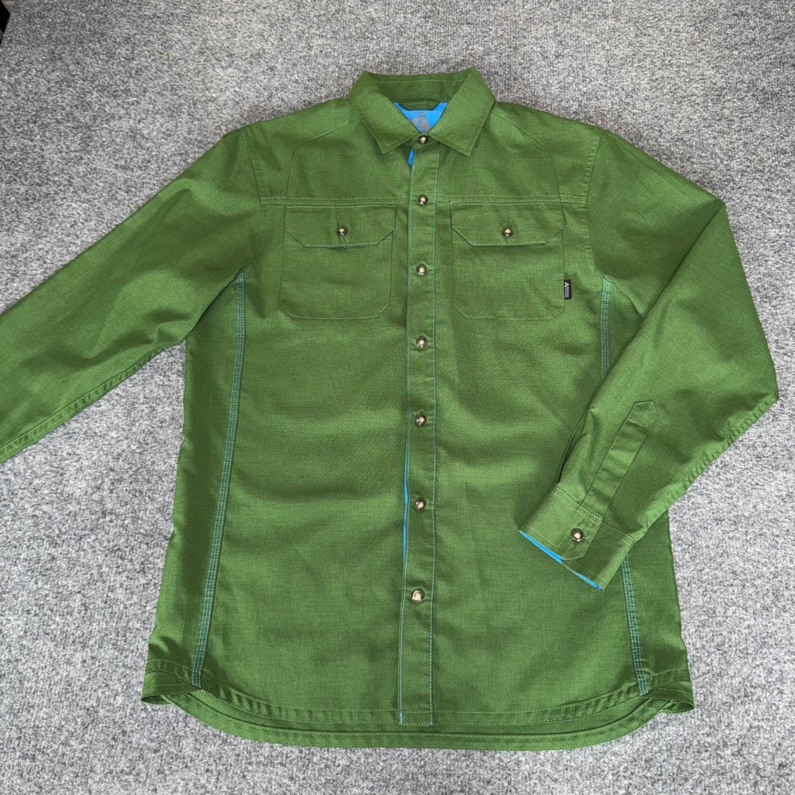 Eddie Bauer Eddie Bauer First Ascent Shirt Mens S Green Pearl Snap Size US S / EU 44-46 / 1 - 1 Thumbnail