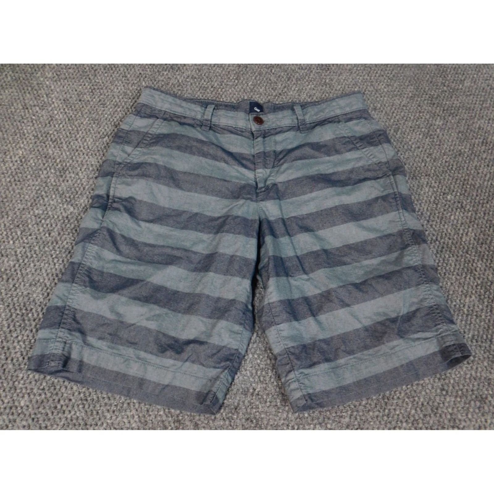 Gap Gap Mens Shorts 30 Blue Chino Casual Regular 6in Inseam Cotton Logo Knit Size US 30 / EU 46 - 2 Thumbnail