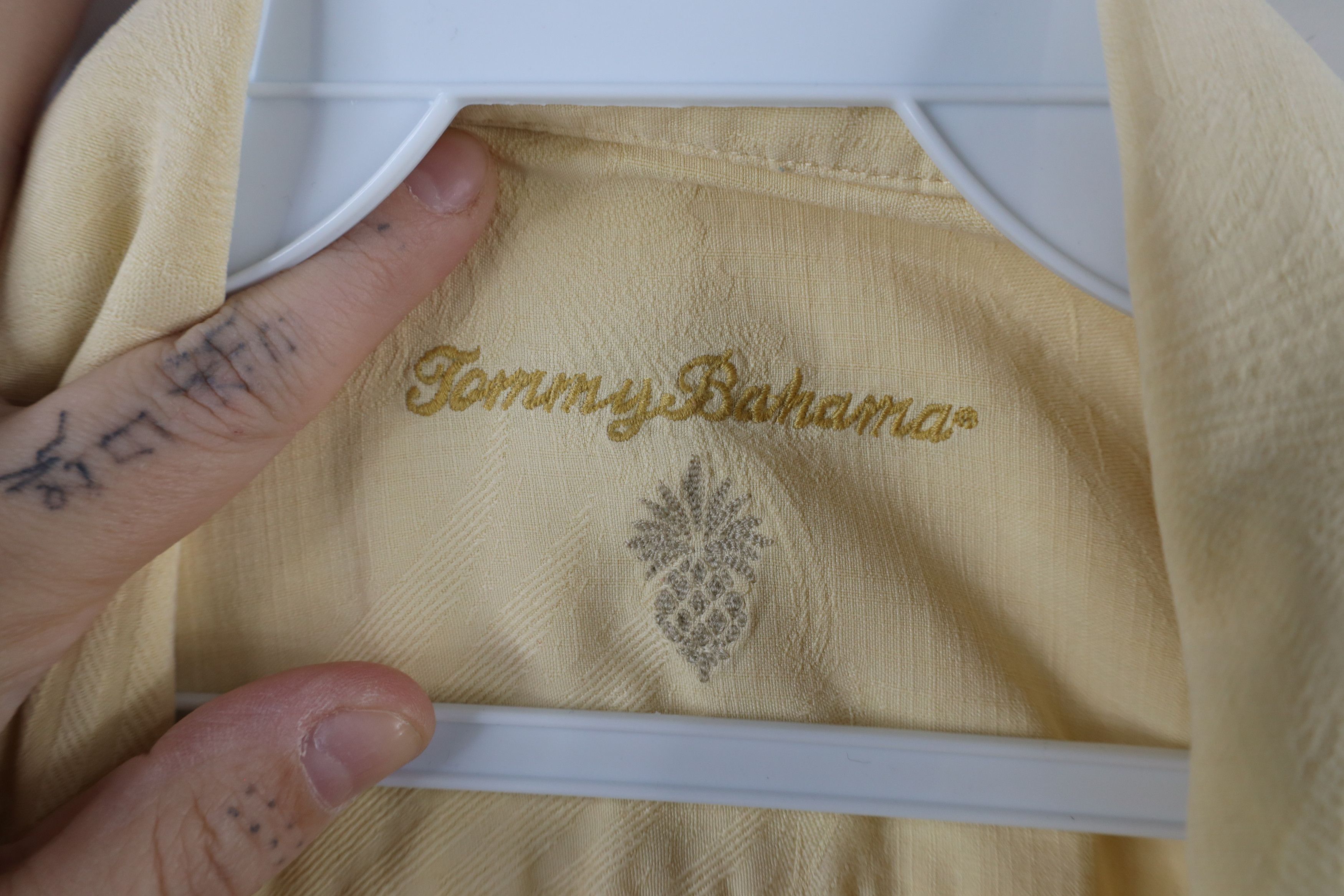 Tommy Bahama × Vintage Vintage Tommy Bahama Collar Palm Tree Hawaiian Button Shirt Size US XXL / EU 58 / 5 - 8 Thumbnail