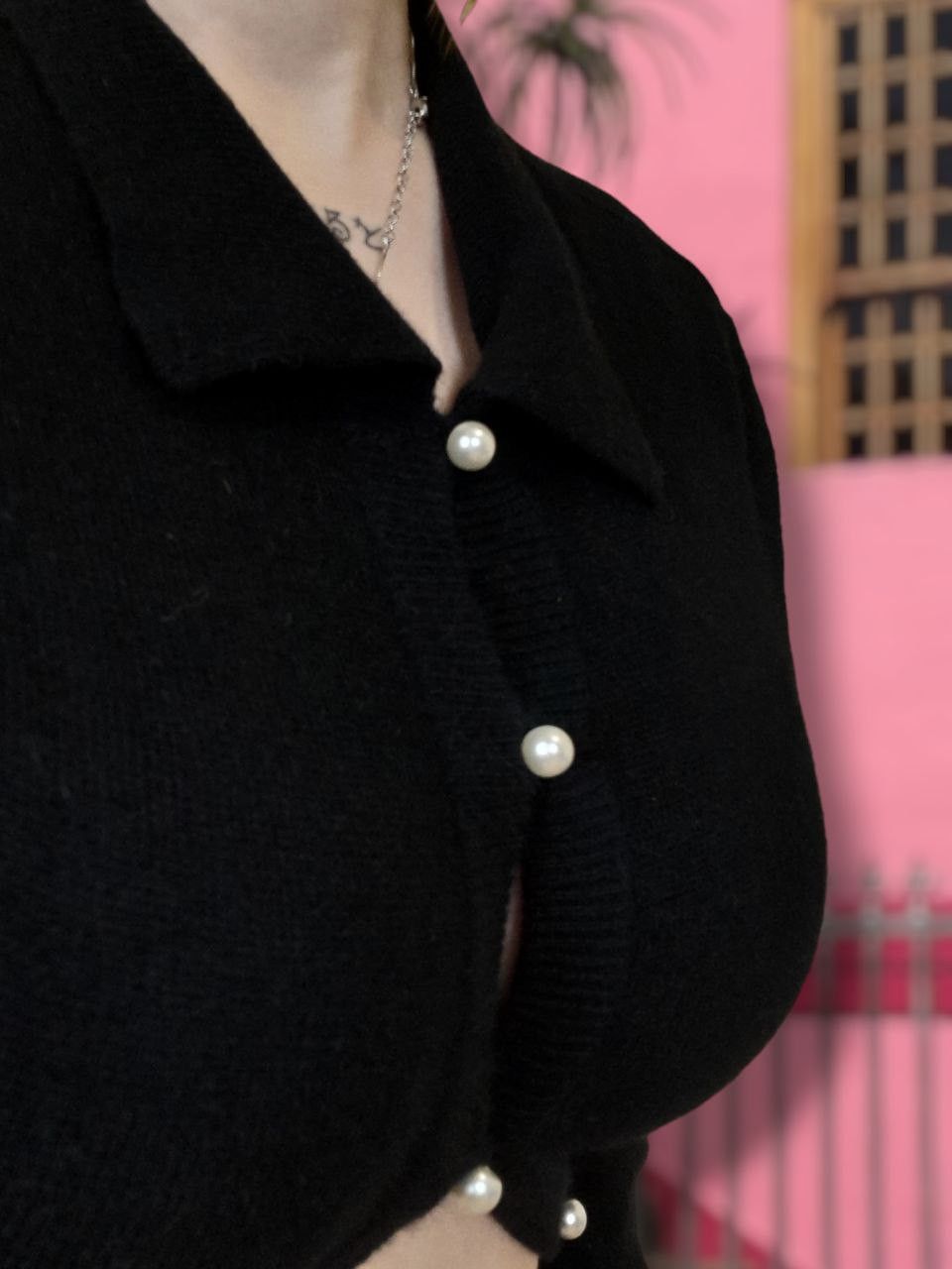 Comme des Garcons Vintage Archival Tricot Comme Des Garcons Cropped pearl Top Size S / US 4 / IT 40 - 8 Thumbnail
