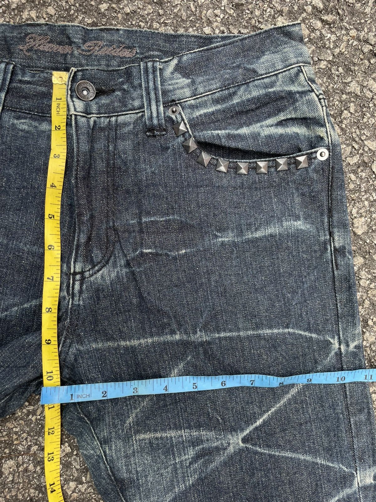 Japanese Brand 00s Sortisso | Flare Denim Pants Size US 30 / EU 46 - 11 Thumbnail
