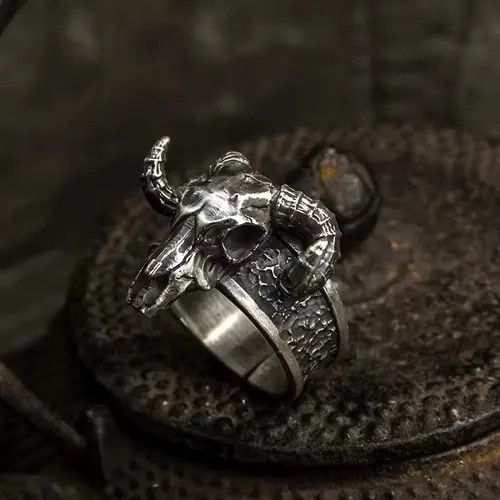 Jewelry Hamasaki x Keito GOAT Skull Adjustable Ring Size ONE SIZE - 2 Thumbnail