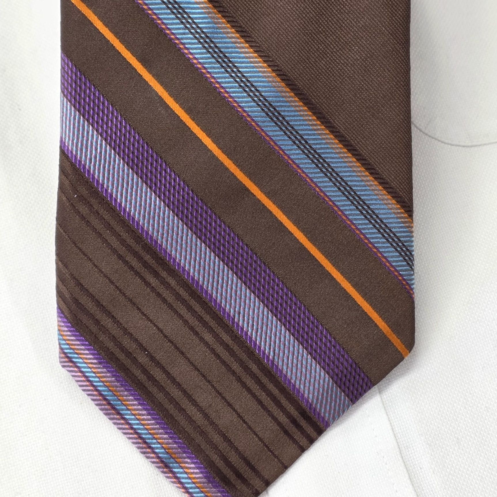 Robert Talbott Robert Talbott Necktie Multicolor Striped Silk Designer Preppy Tie USA Men Size ONE SIZE - 2 Thumbnail
