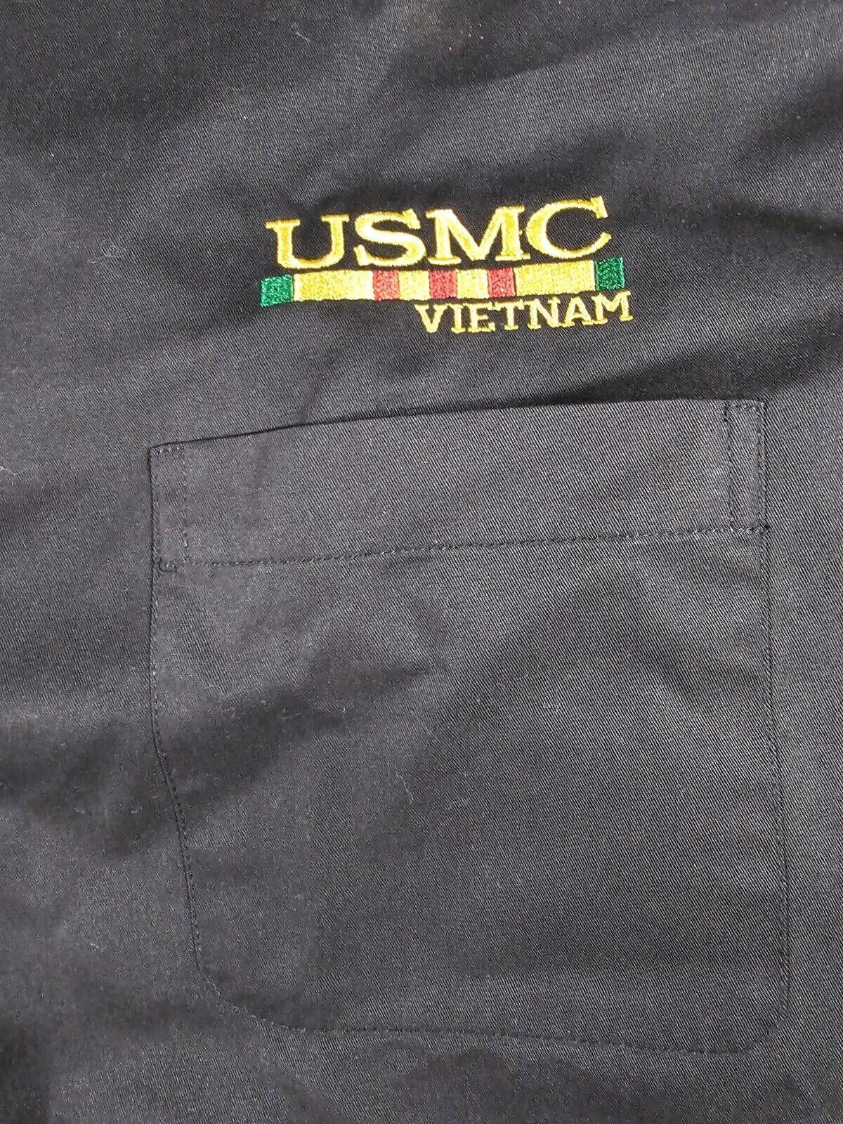 Designer USMC Vietnam Velocity 3X black button up shirt Size US XXL / EU 58 / 5 - 2 Thumbnail