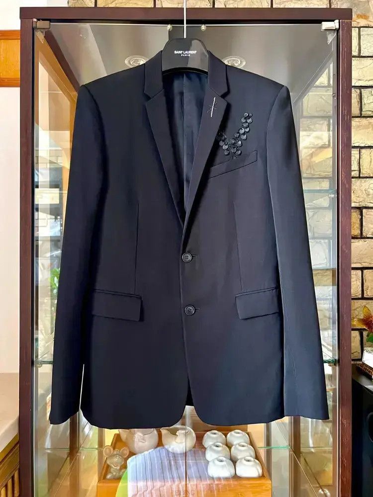 Dior Dior Sz 46 Dior 18SS Flower Patch Blazer Jacket-2506 Size US S / EU 44-46 / 1 - 1 Thumbnail