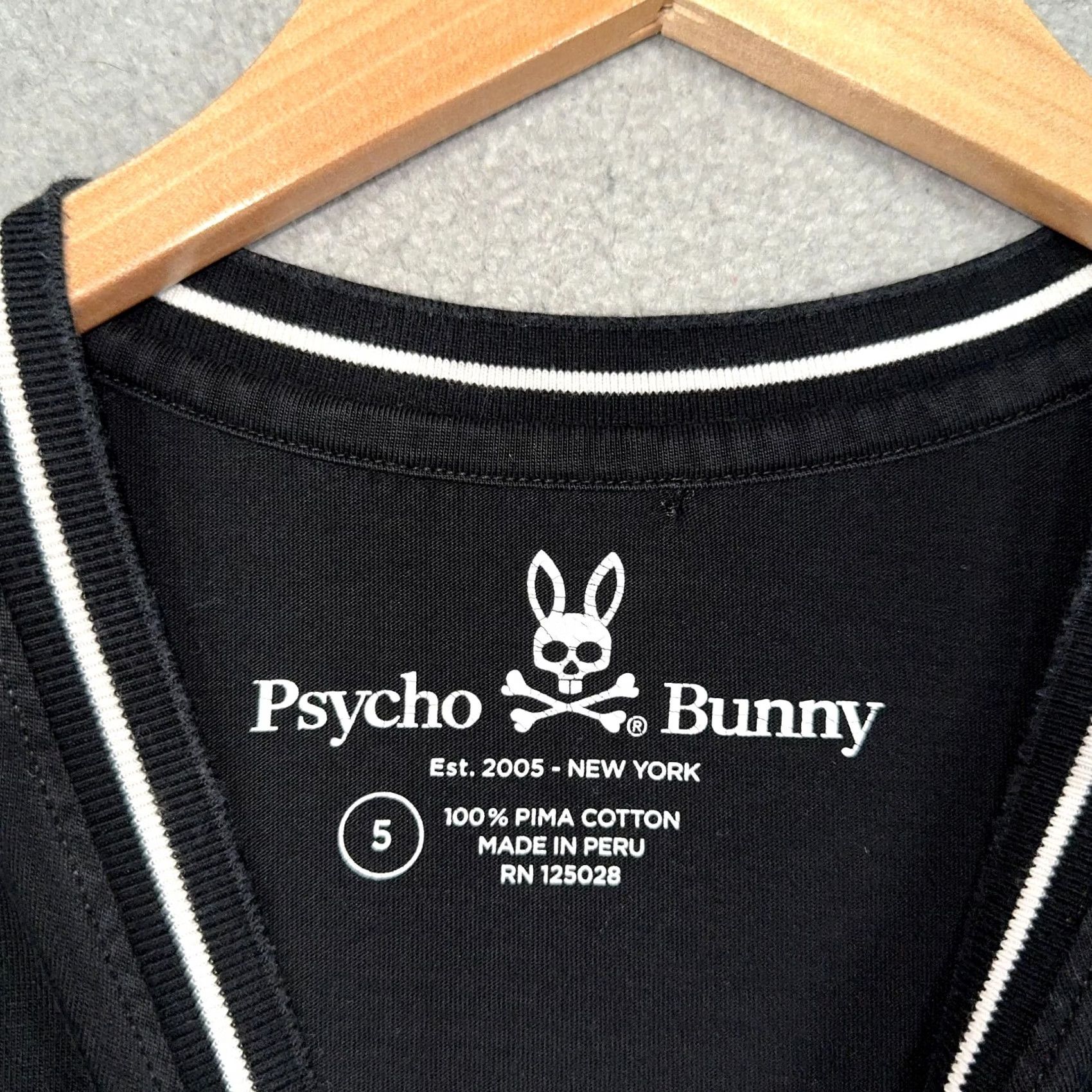 Psycho Bunny Psycho Bunny T Shirt Mens Size 5 M Black splash Thetford Graphic Logo Tee FLAW Size US M / EU 48-50 / 2 - 3 Thumbnail