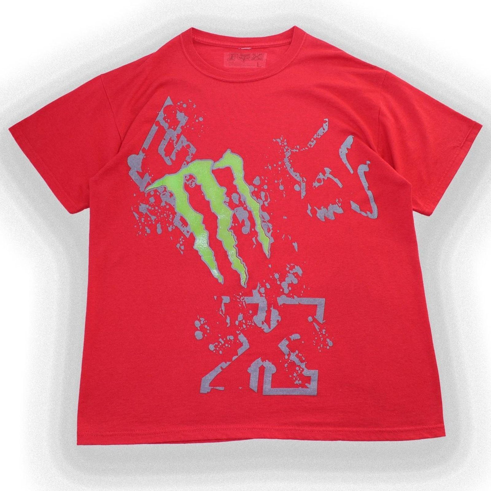 Fox Racing Y2K 2000'S Monster Energy Fox Racing Red Graphic Tee Size US L / EU 52-54 / 3 - 1 Thumbnail